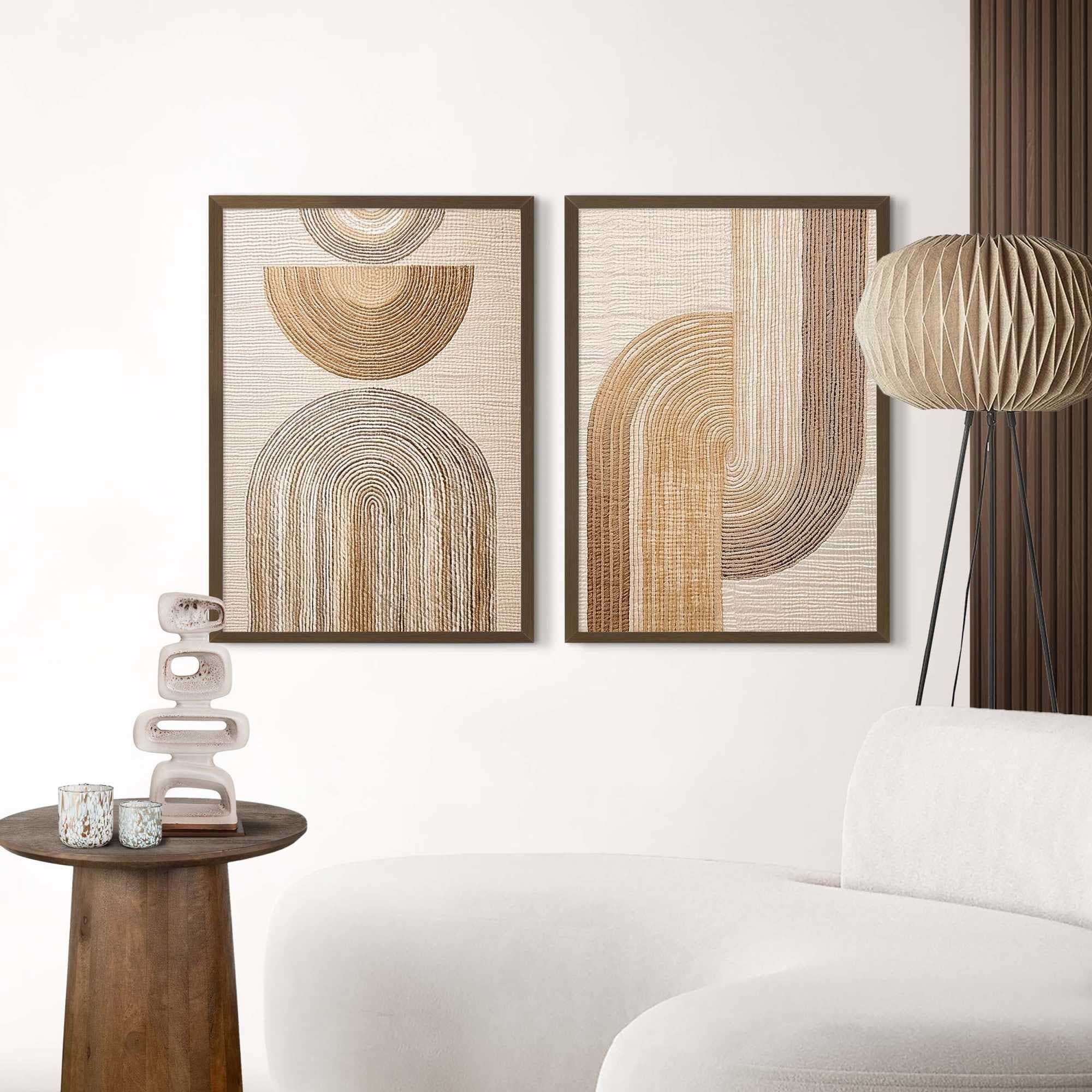 Reinders! Bilderrahmen »Poster 50x70 nussbaum« 1 Stk. tlg. Wohnzimmer - Nussbaum - MDF - Kein Thema - 53,5x73,5 cm