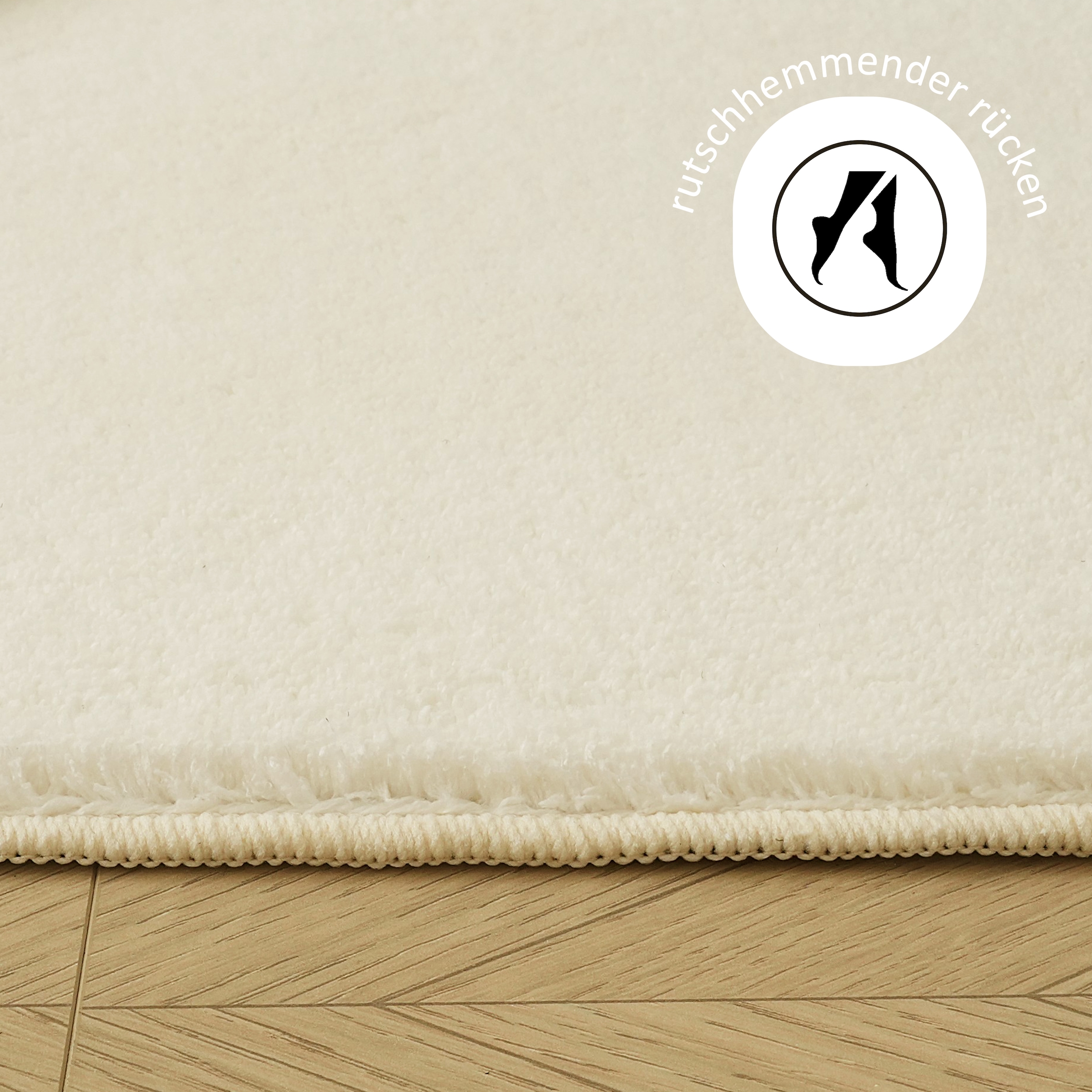 my home Teppich »Cali light, weich, modern, waschbar« rechteckig 13 mm Höhe Uni-Farben, kuschelig, & weich, Wohnzimmer, Schlafzimmer, Esszimmer