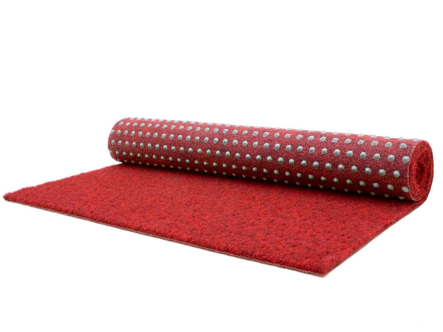 Primaflor-Ideen in Textil Kunstrasen »GREEN, Made in Netherlands«, rechteckig, 7,5 mm Höhe, Rasenteppich, rot, mit Noppen, witterungsbeständig & wasserfest