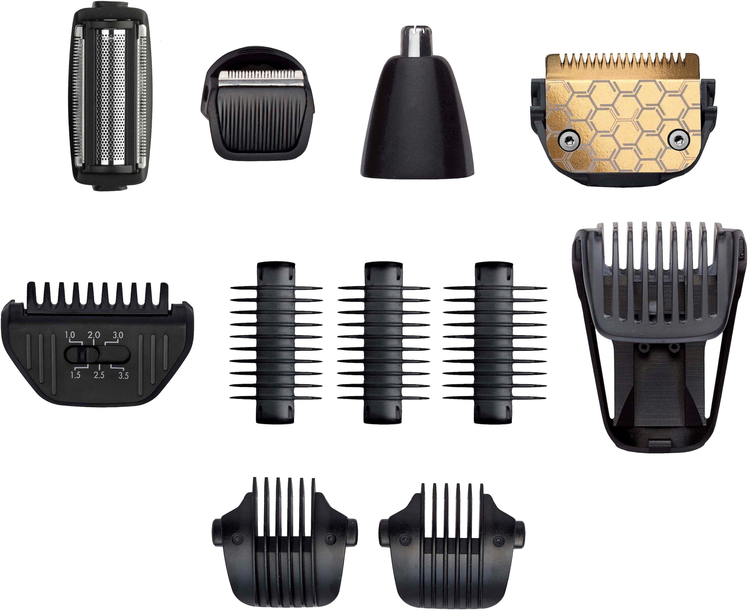 BaByliss Multifunktionstrimmer »MT861E MEN«, 11 Aufsätze, 11-in-1 Titanium Multigrooming Set für Gesicht & Körper