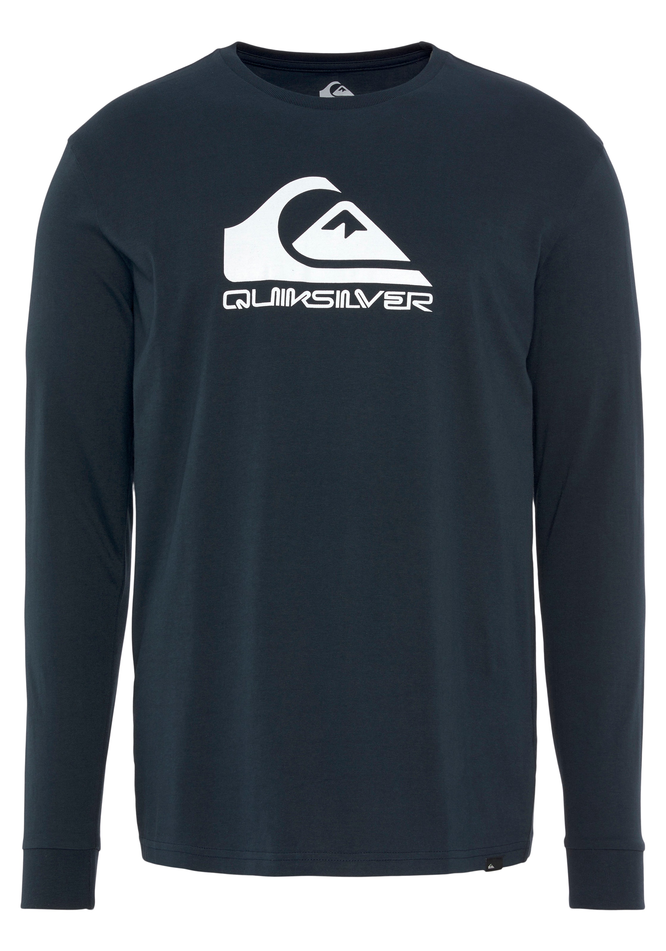 Quiksilver Langarmshirt »Herren Doppelpack mit Logodruck«, (Packung, 2 tlg.)