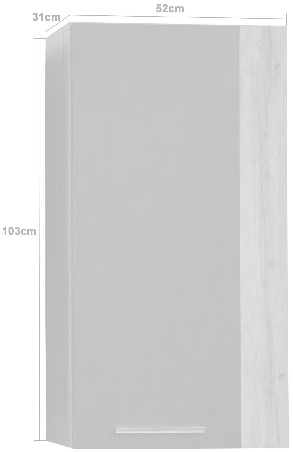INOSIGN Hängevitrine »Gwendolyn«, Hängeschrank fürs Wohnzimmer mit 3 Fächern - (B/T/H) 52/31/103 cm