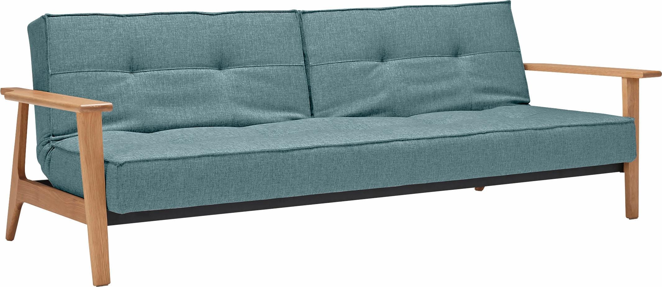 INNOVATION LIVING ™ Schlafsofa »Splitback Frej, Dauerschlafsofa, bequem mit Federkernunterfederung«, mit stabilen Armlehnen, in skandinavischem Design