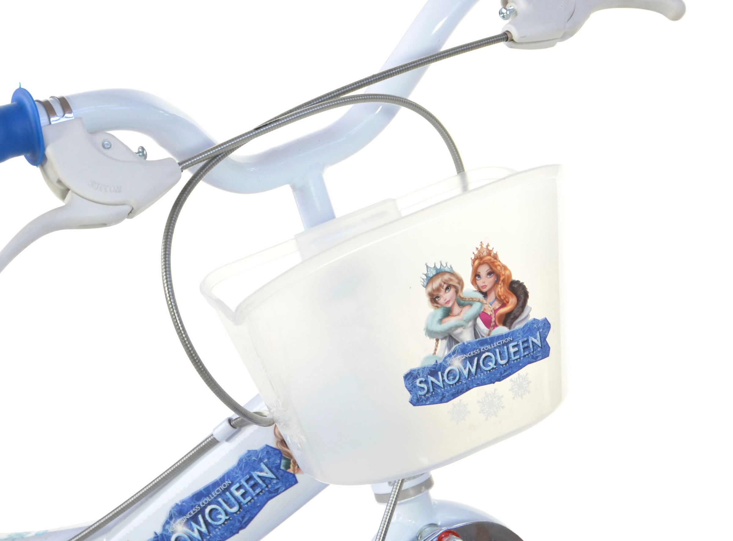 Dino Kinderfahrrad »Snow Queen Eiskönigin«, 1 Gang, mit Stützrädern, Korb und Puppensitz