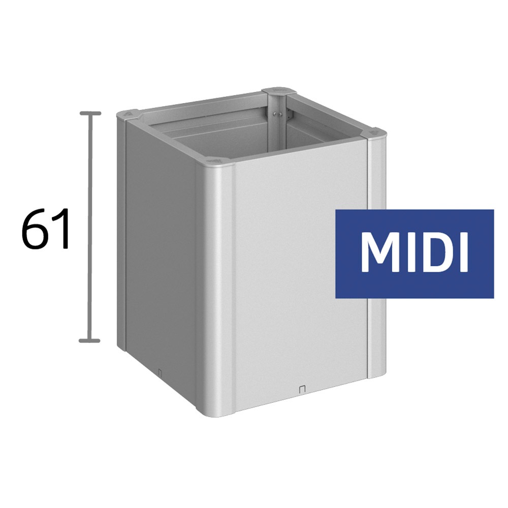 Biohort Hochbeet »BELVEDERE L-Form midi 1, verschiedene Farben« 102x102x61 cm, extrem langlebig, aus Metall