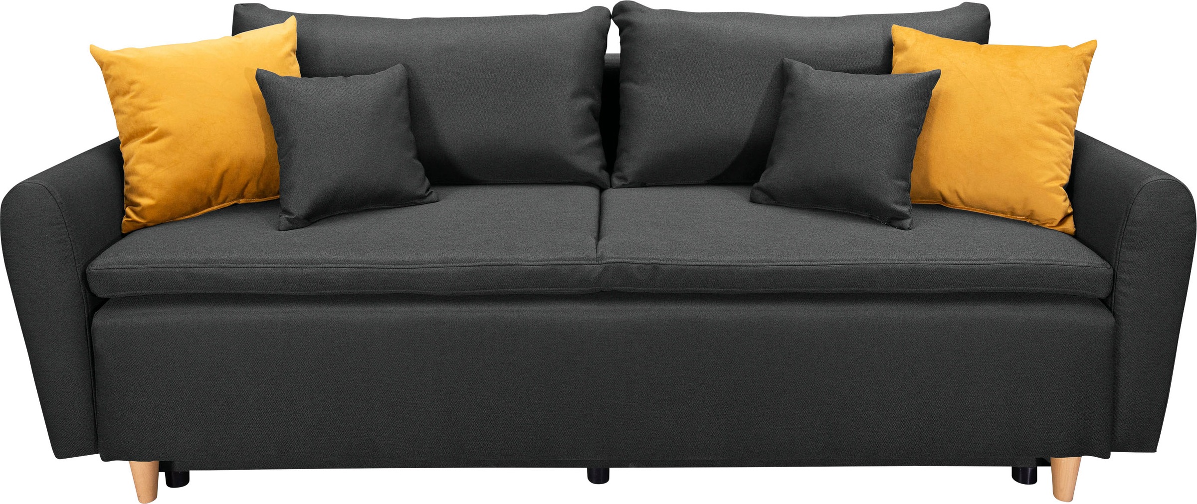 Home affaire Schlafsofa »Anika« mit Boxspringaufbau, Bettfunktion & Bettkas günstig online kaufen