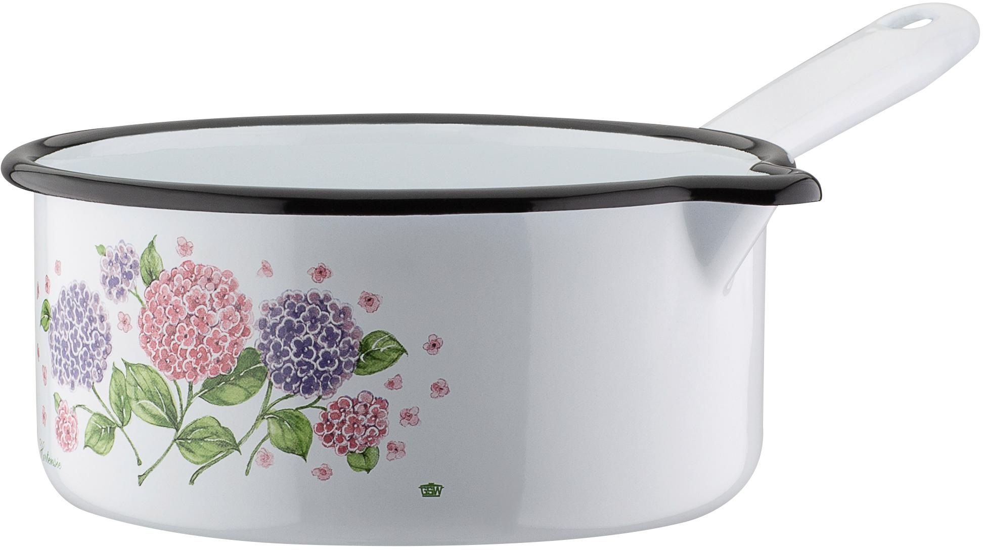 GSW Topf-Set »Hortensie« Set, je 1 Kochtopf Ø 16/20/24 cm, 1x Stielkasserol günstig online kaufen
