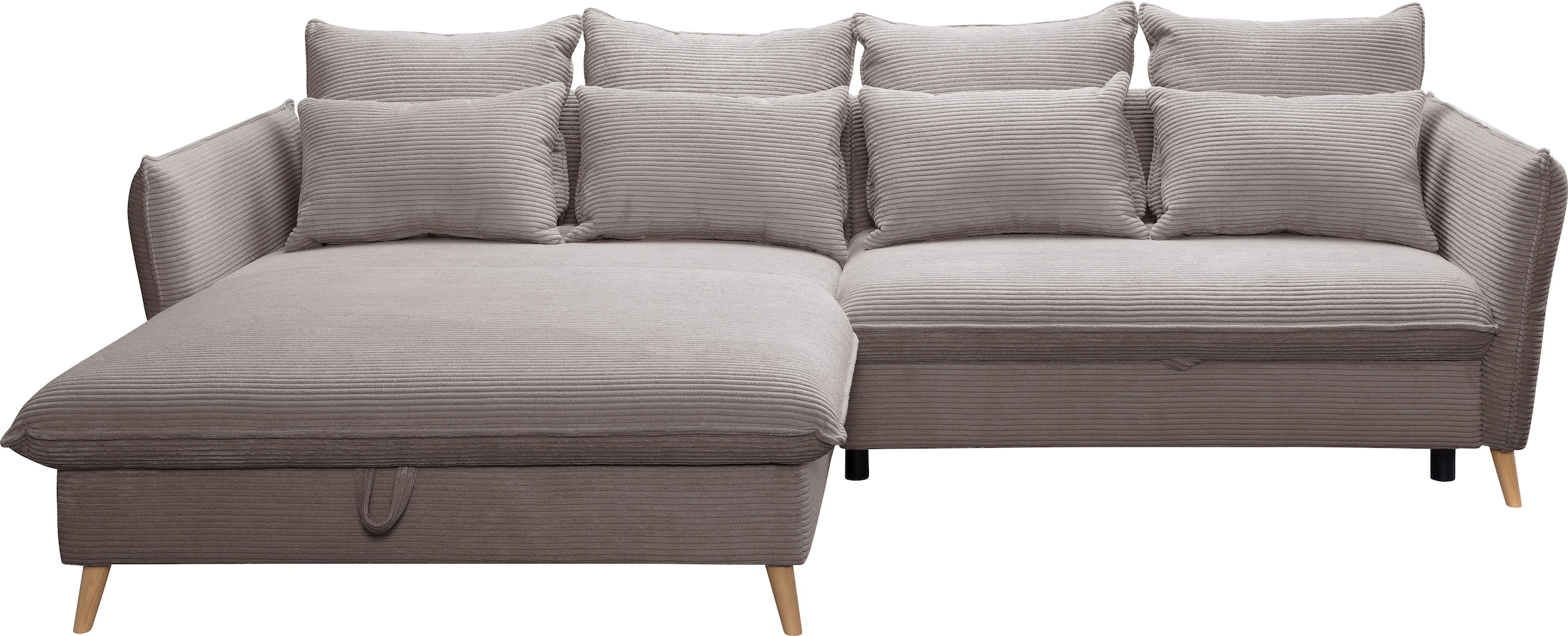 exxpo - sofa fashion Ecksofa »WALPY, elegant & modern, bequem, schmale Arml günstig online kaufen