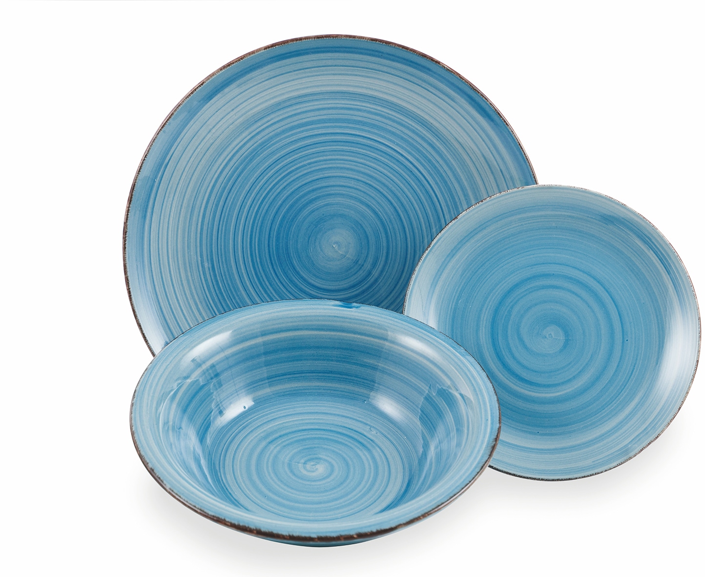 Villa d'Este Teller-Set »Geschirr-Set Baita Acqua Ocean«, (Set, 12 tlg.), Service, Tafelservice, 12 Teile, für 4 Personen
