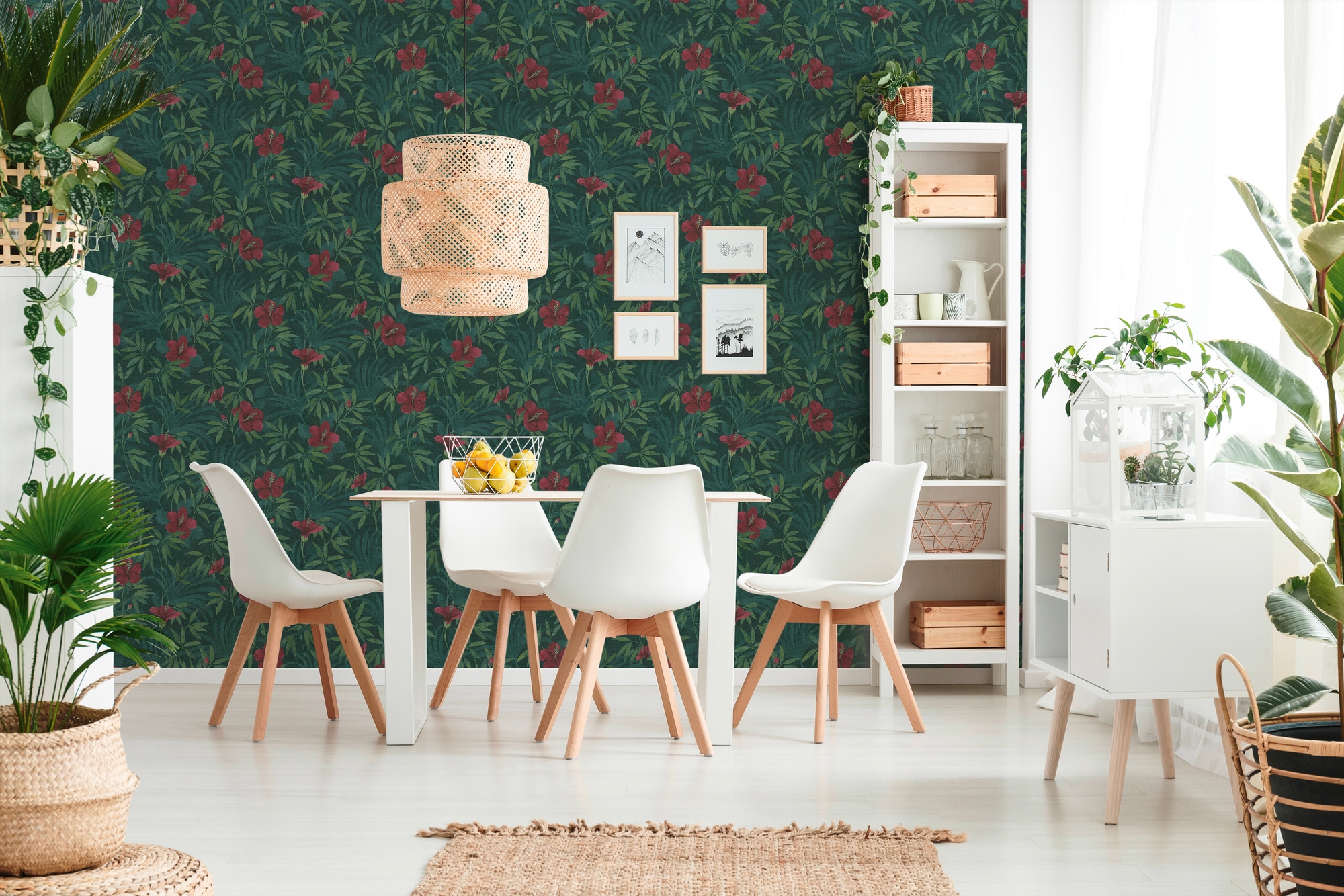 A.S. Création Vliestapete »Cuba«, floral-botanisch-tropisch, Dschungeltapete Tapete Blumen Tapeten Wohnzimmer Schlafzimmer Küche