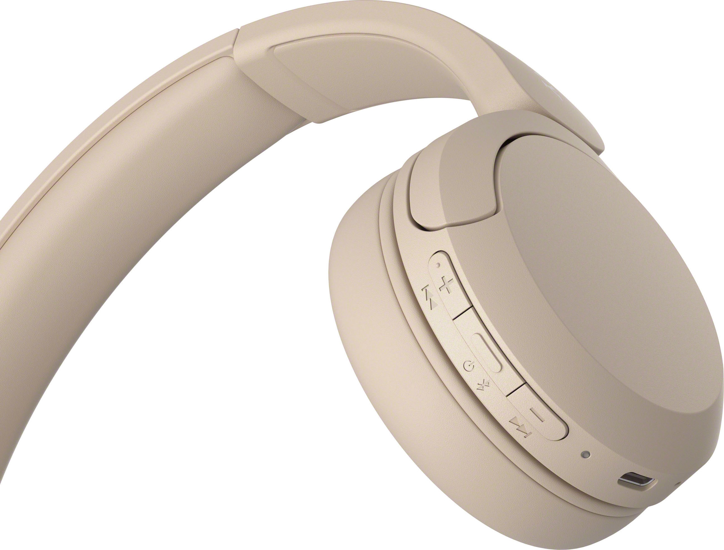 Sony Bluetooth-Kopfhörer »WHCH520«, Bluetooth, Noise-Cancelling-Active Noise Cancelling (ANC)-Freisprechfunktion-Rauschunterdrückung-Sprachsteuerung-kompatibel mit Siri, 200 Std. Max. Akkulaufzeit (Standby)