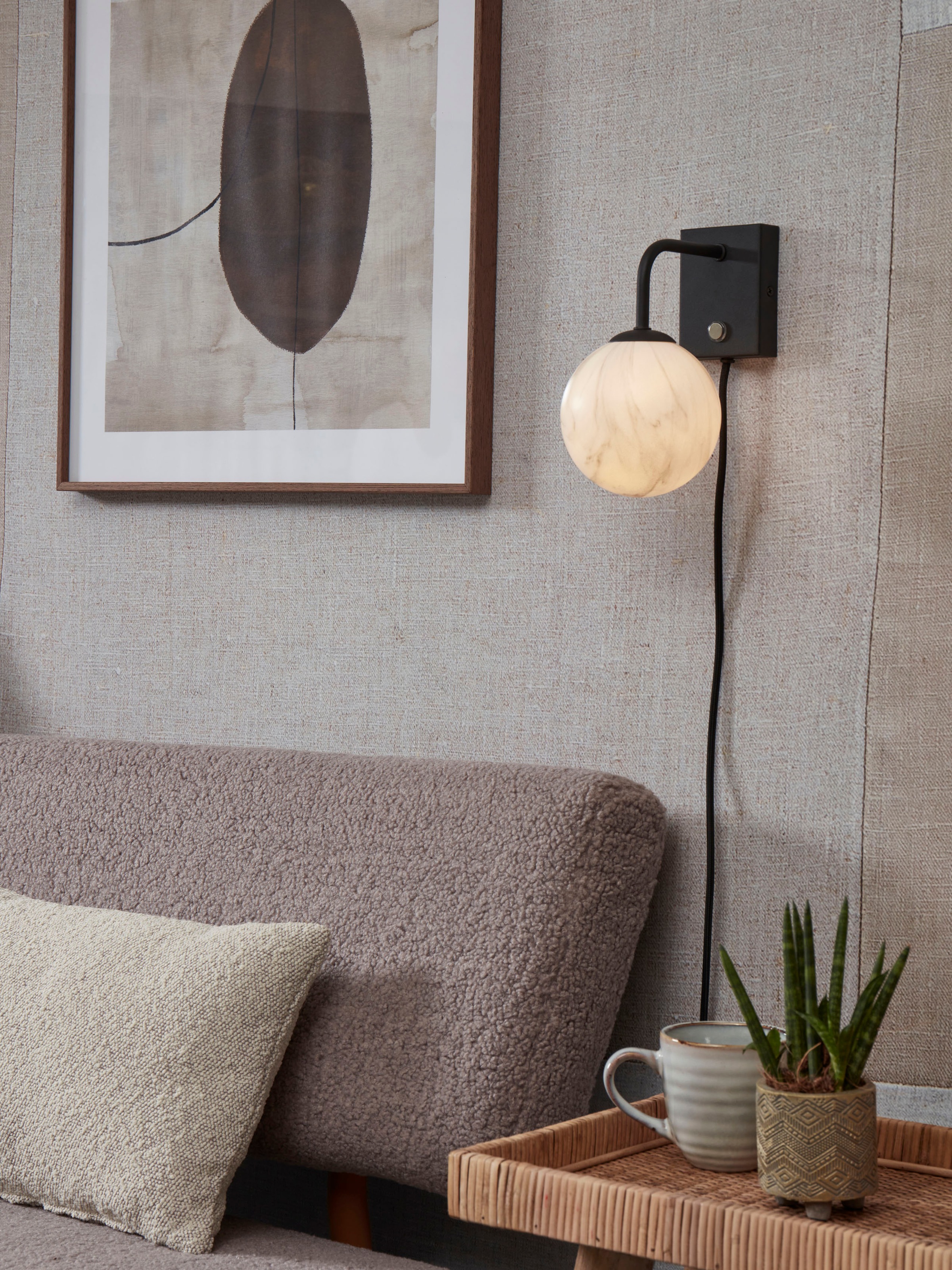 it's About RoMi Wandleuchte »CARRARA«, 1 flammig, Leuchtmittel G9   LED wec günstig online kaufen