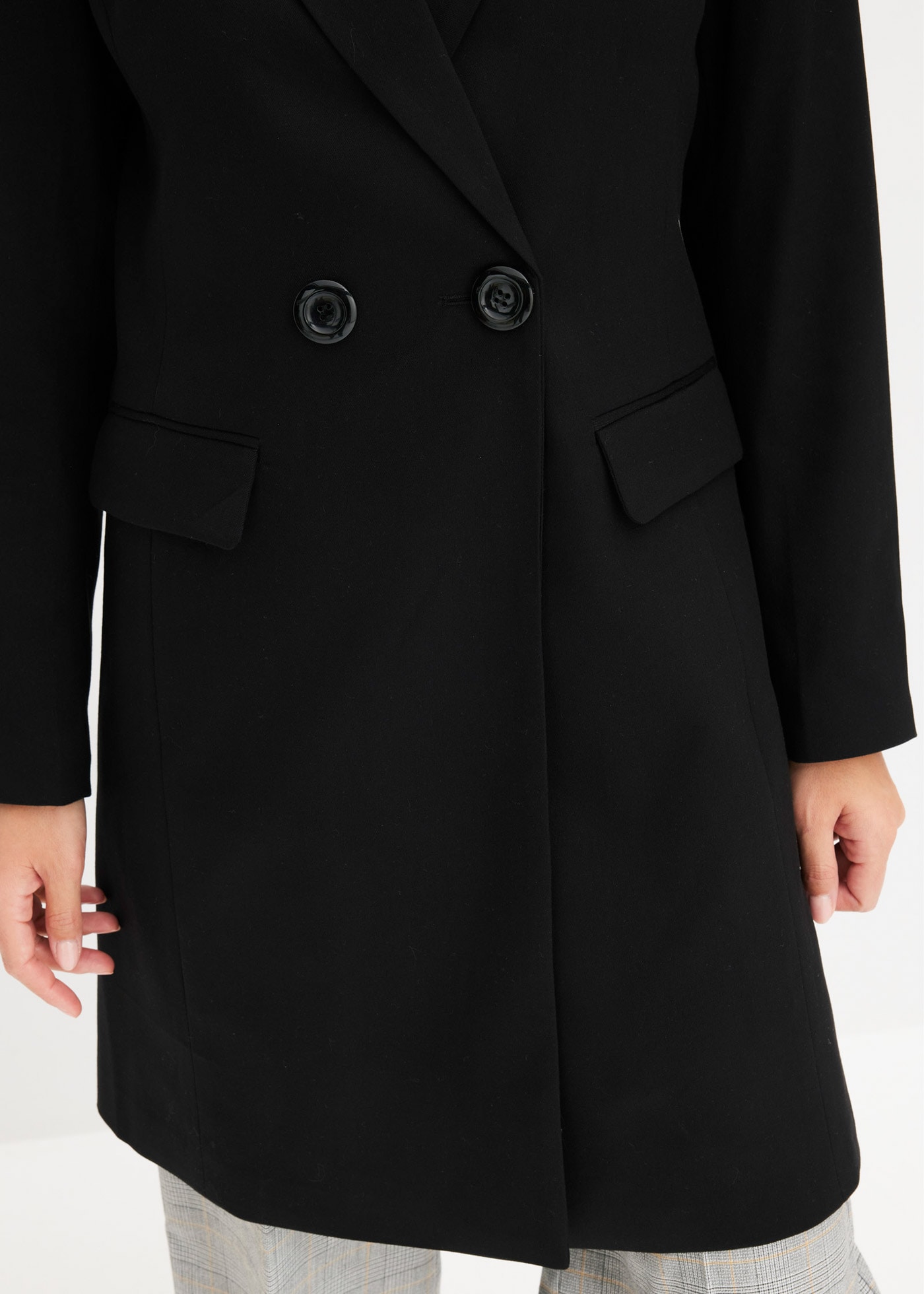 bonprix Wintermantel aus Polyester mit Viskose und Elasthan, mit Polyesterfutter