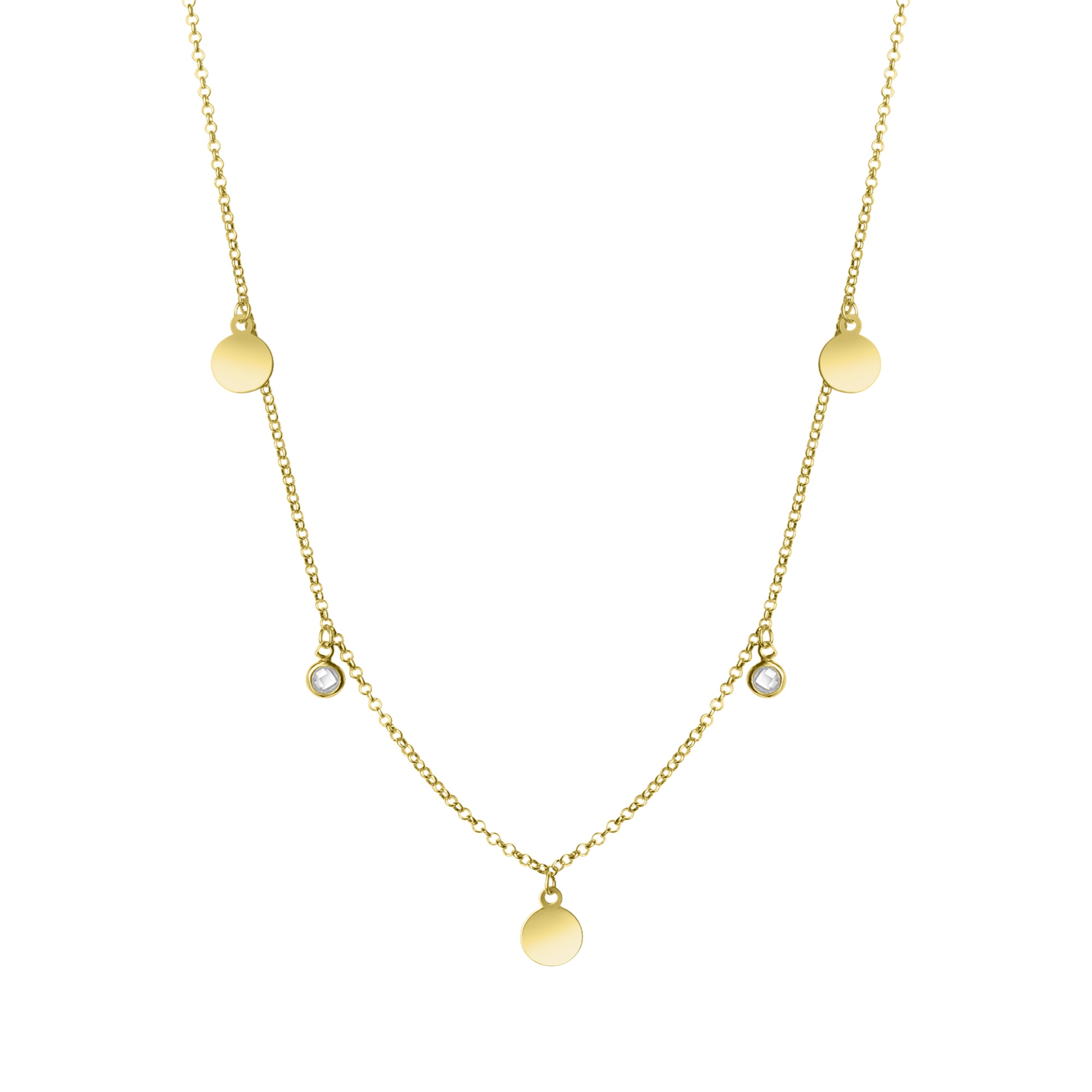 Vivance Collierkettchen »925-Sterling Silber vergoldet«