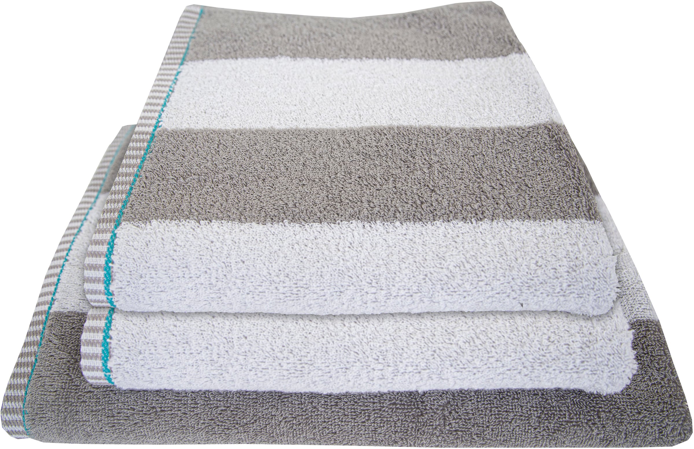 Dyckhoff Handtuch Set »Maritim, Block Stripe«, Set, 3 tlg., Frottier, 2 Han günstig online kaufen