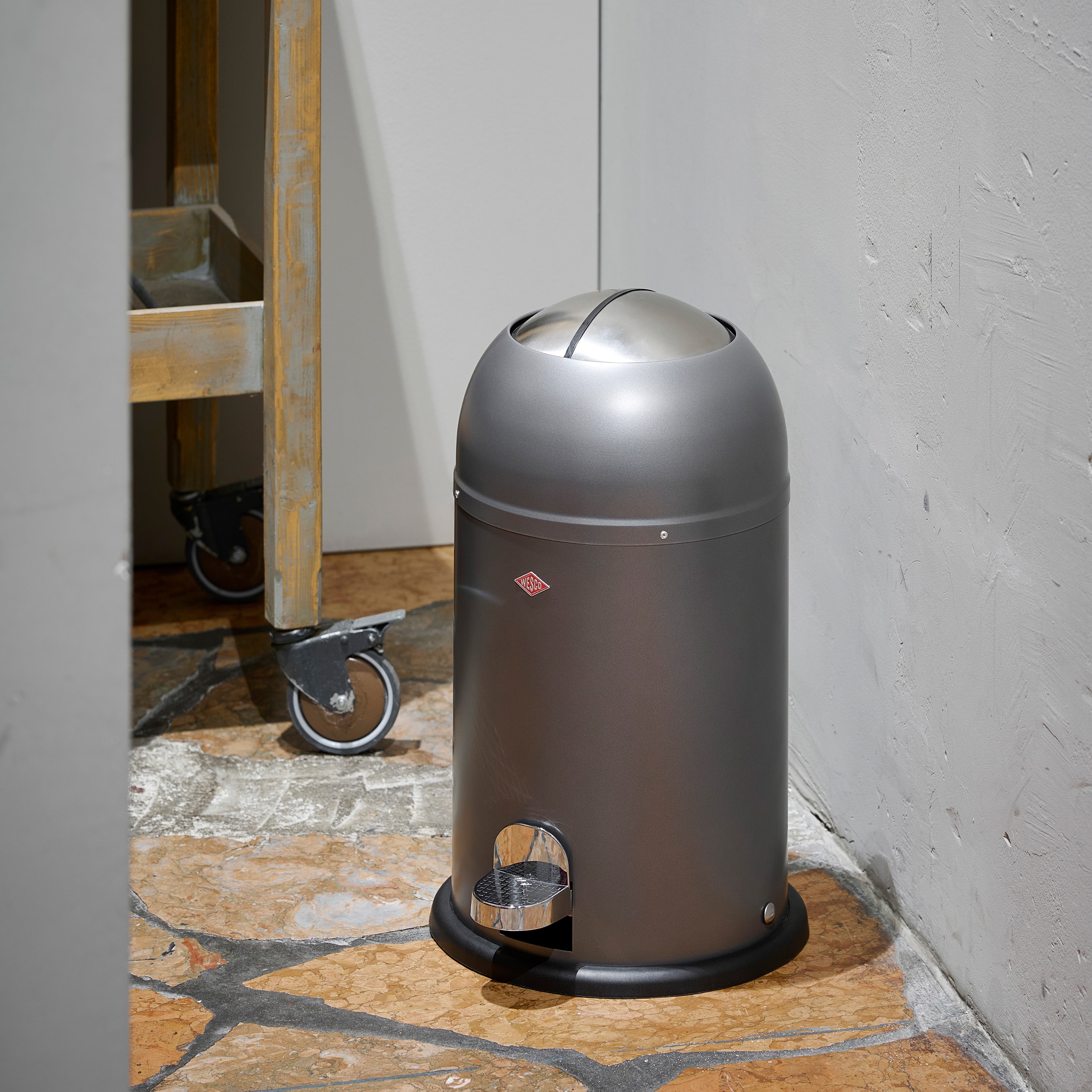 WESCO Mülleimer »Kickmaster Junior«, 1 Behälter, Abfallsammler mit Dämpfer, 12 Liter