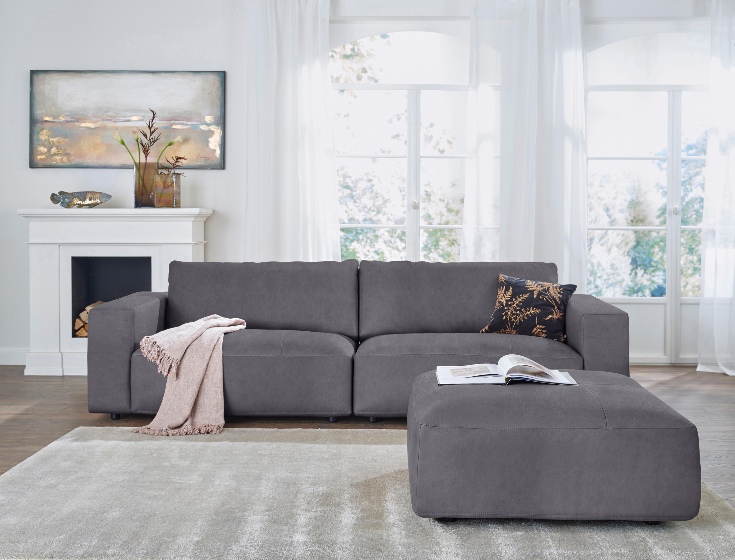 Musterring Big-Sofa »LUCIA«, in vielen Qualitäten und 4 unterschiedlichen Nähten, 3-Sitzer