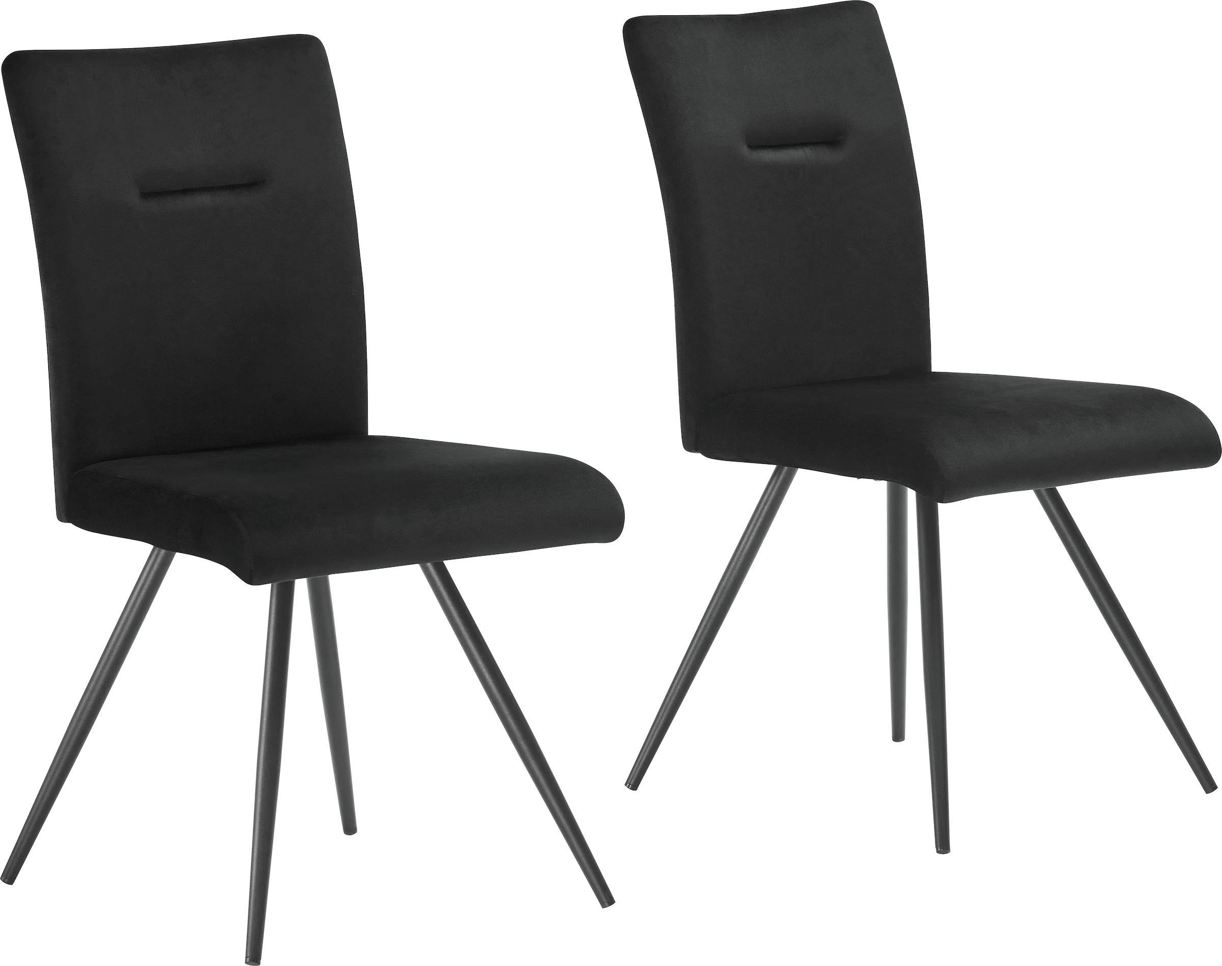 OTTO home 4-Fußstuhl »Tayz« (Set) mit Strukturstoff oder Samtbezug, aufwend günstig online kaufen