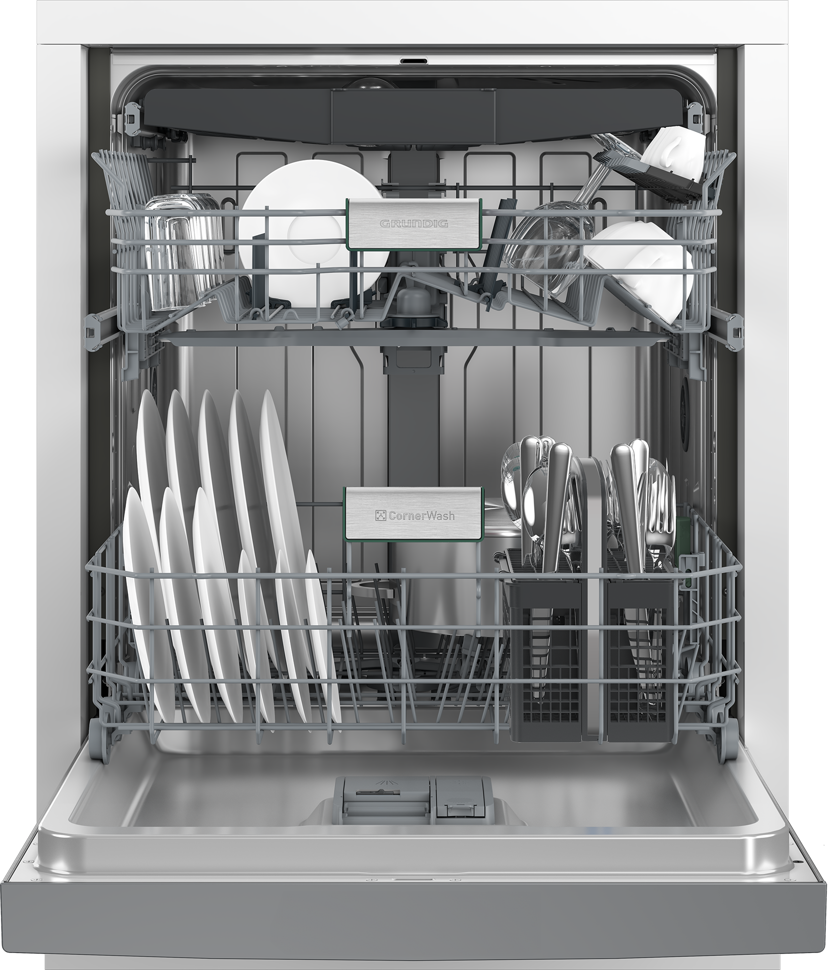 Grundig Unterbaugeschirrspüler »GNUP4420X 7628791677«, 15 Maßgedecke, CornerWash