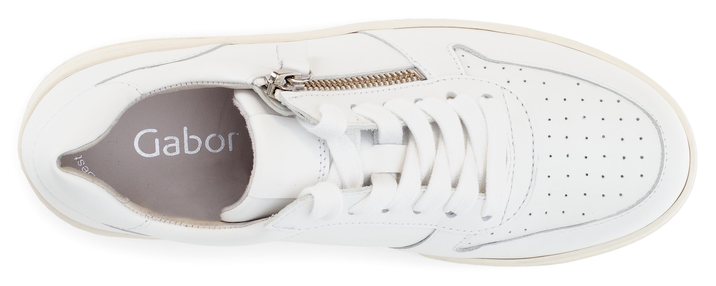 Gabor Plateausneaker, Freizeitschuh, Halbschuh, Schnürer im Basket Look