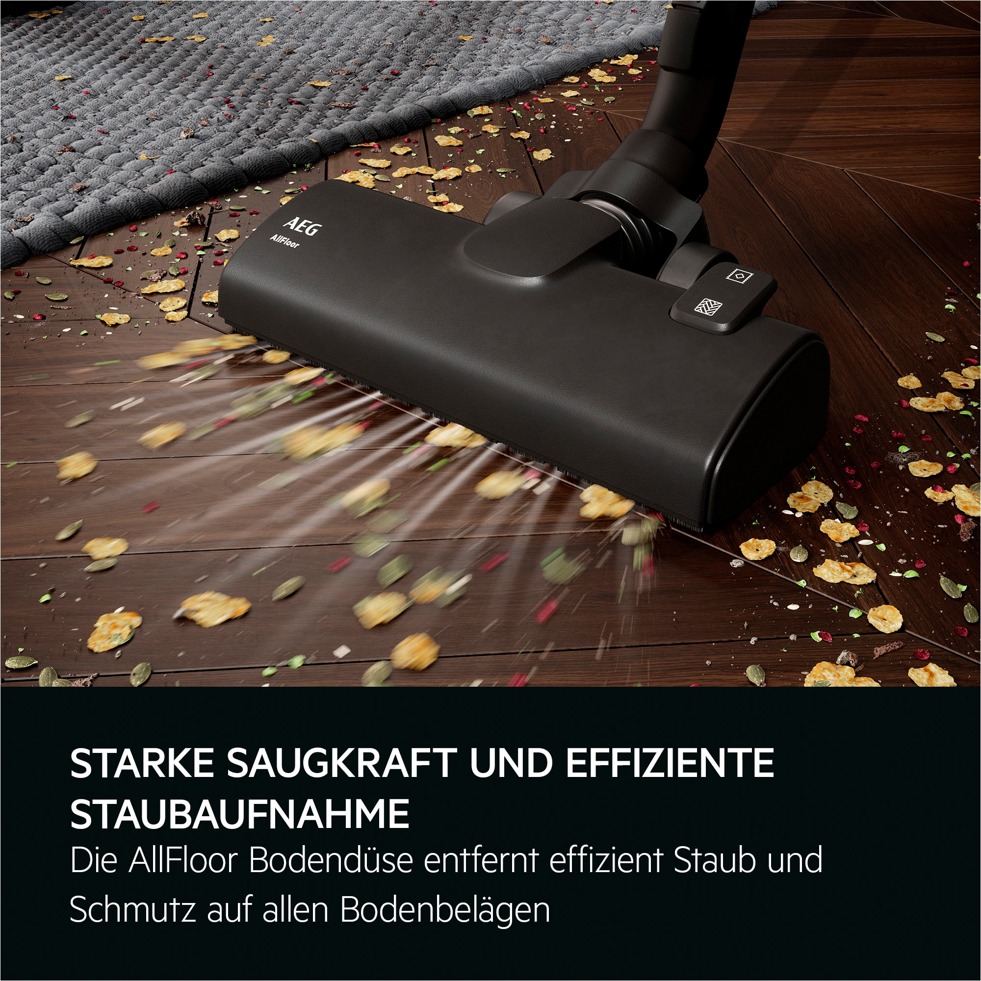 AEG Bodenstaubsauger »CLEAN 5000 (AB51C1DR5B)«, 750 W, mit Beutel, AllFloor-Bodendüse, 5 Staubbeutel s-bag® ClasssicLongPerformance extra
