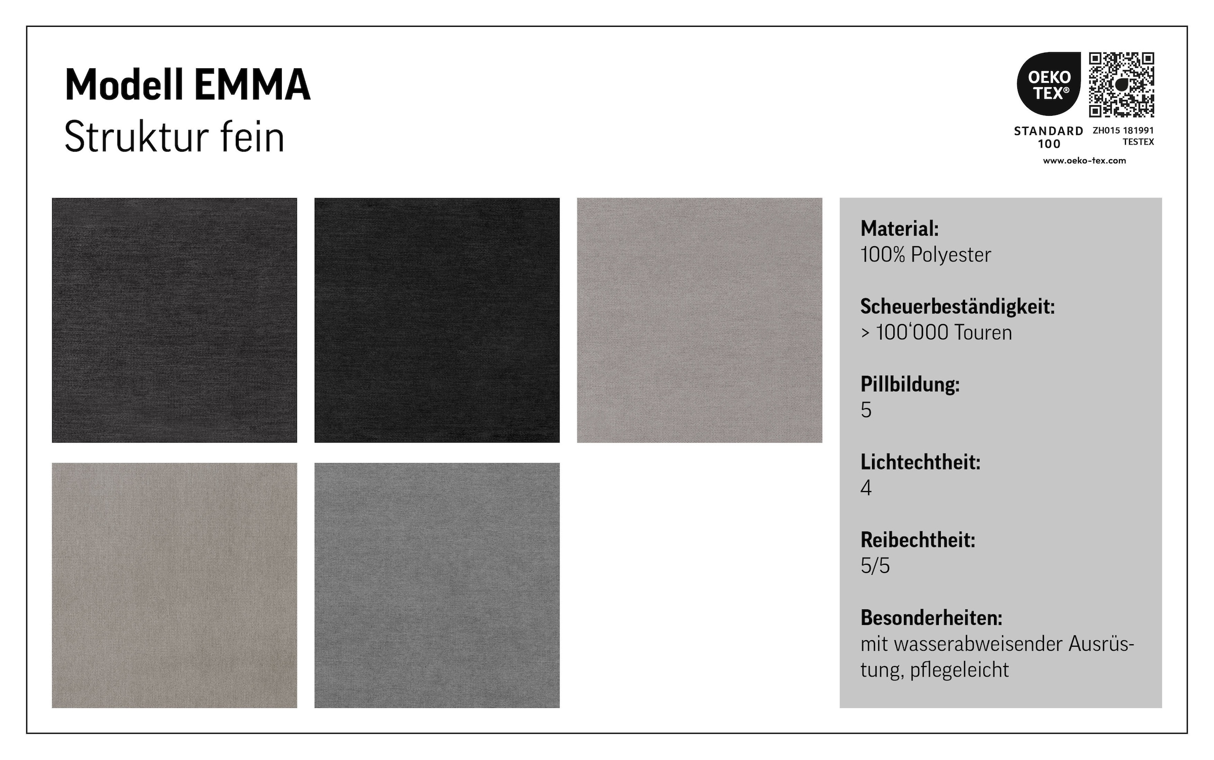 COTTA Wohnlandschaft »Emma U-Form«, mit Kopfteilverstellung, wahlweise mit Bettfunktion & Bettkasten