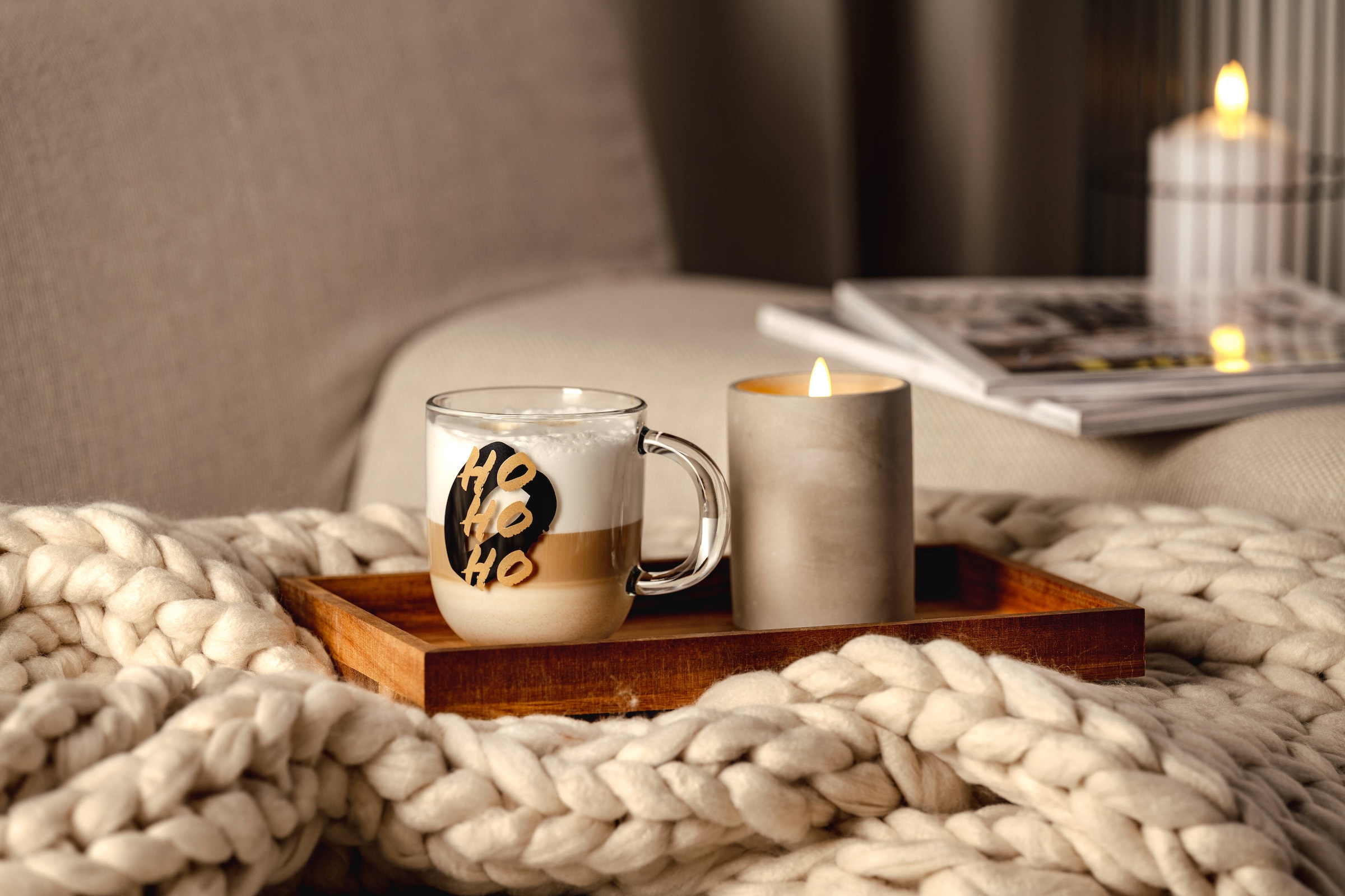 LEONARDO Tasse »SILENZIO mit Spruch«, (1 tlg.), -HOHOHO-, 400ml