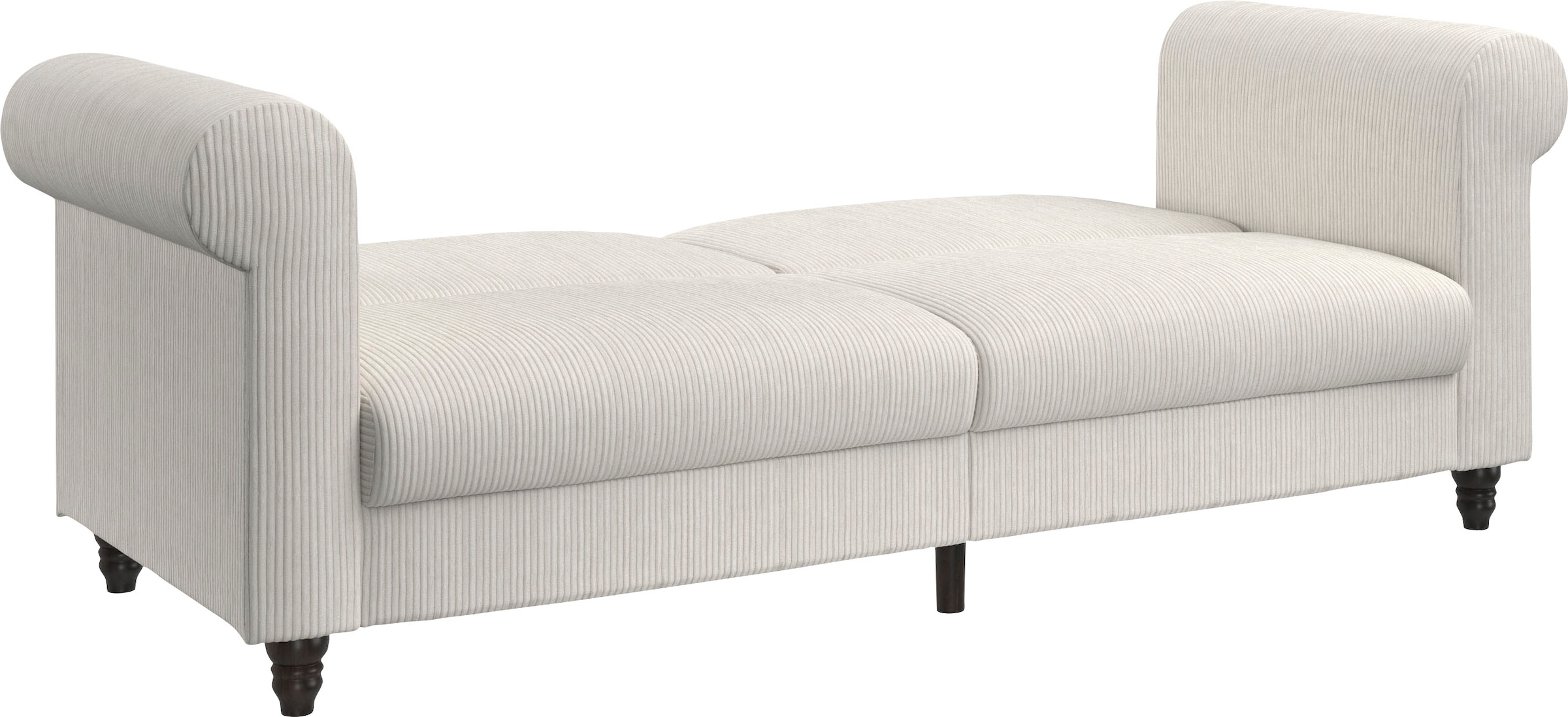 Dorel Home 3-Sitzer »Felix II, Schlafsofa 236cm, (Liegefläche 108x190cm), Rückenlehne«, 3-fach verstellbar, Sitzhöhe 46 cm, Cord