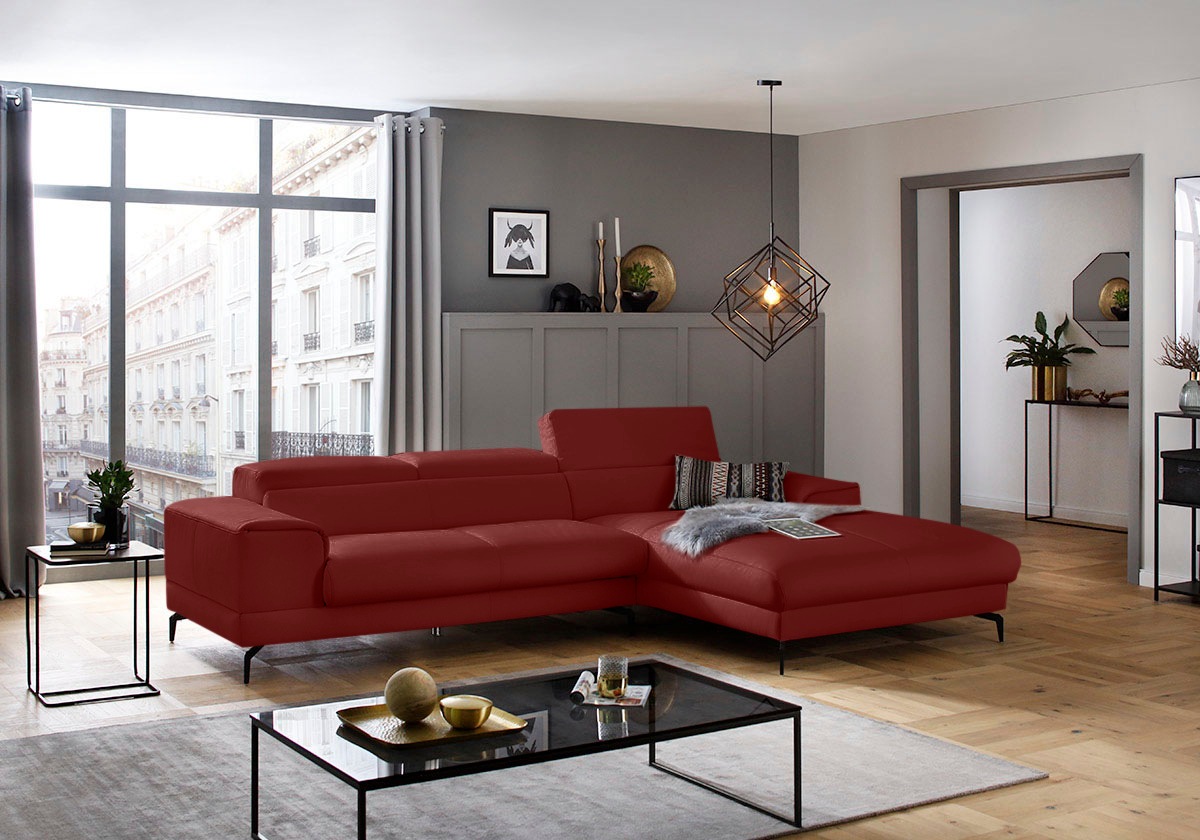W.SCHILLIG Ecksofa »piedroo, Designsofa mit tollem Sitzkomfort, L-Form«, Ko günstig online kaufen