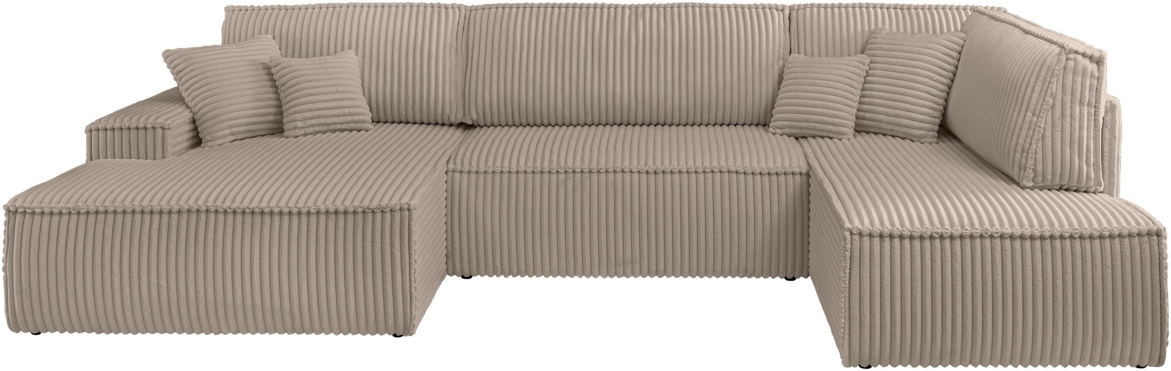 andas Wohnlandschaft »FINNLEY, U-Form XXL 329 cm, Schlafsofa, Schlaffunktio günstig online kaufen