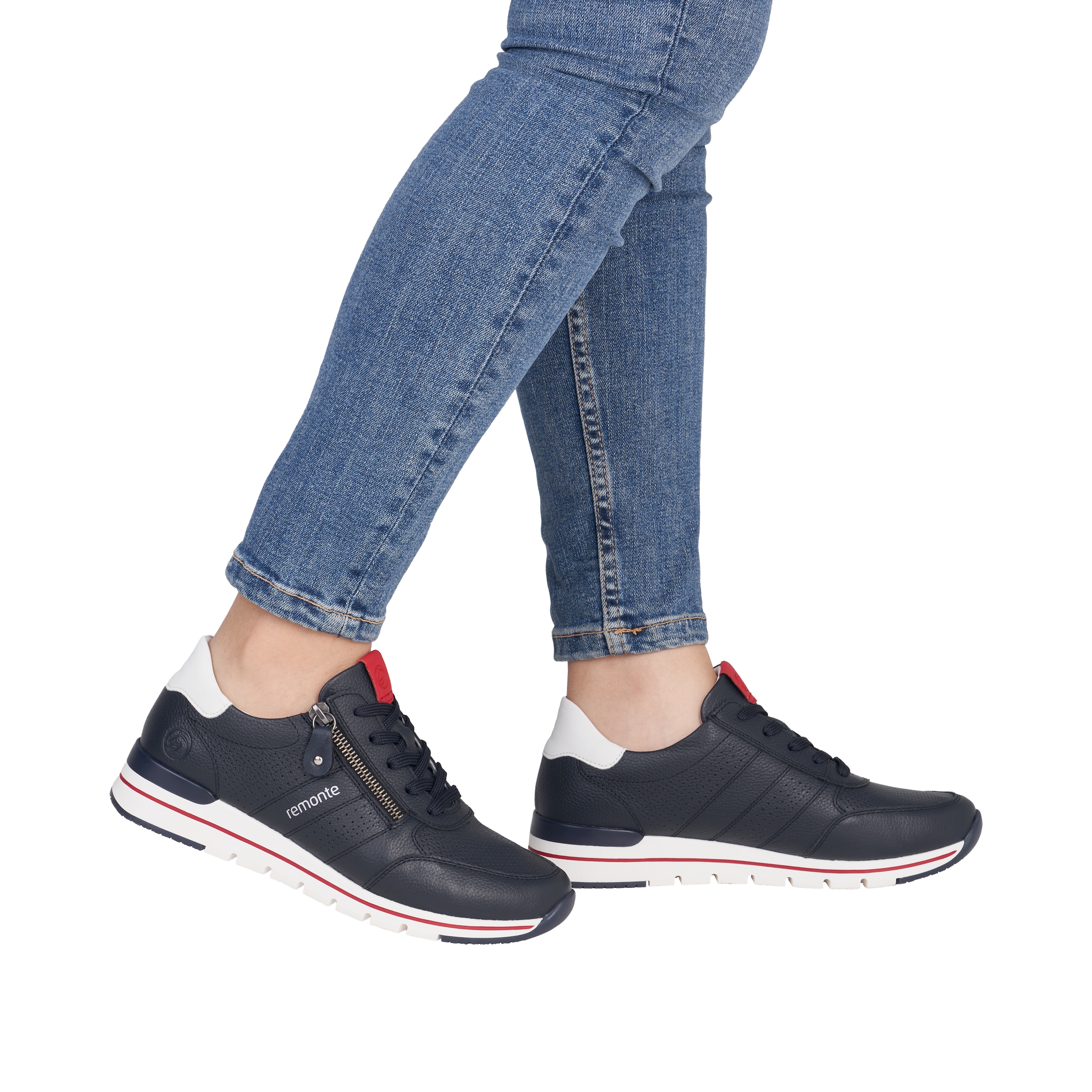 Remonte Keilsneaker  mit gepolstertem Fußbett, Freizeitschuh, Halbschuh, Schnürschuh