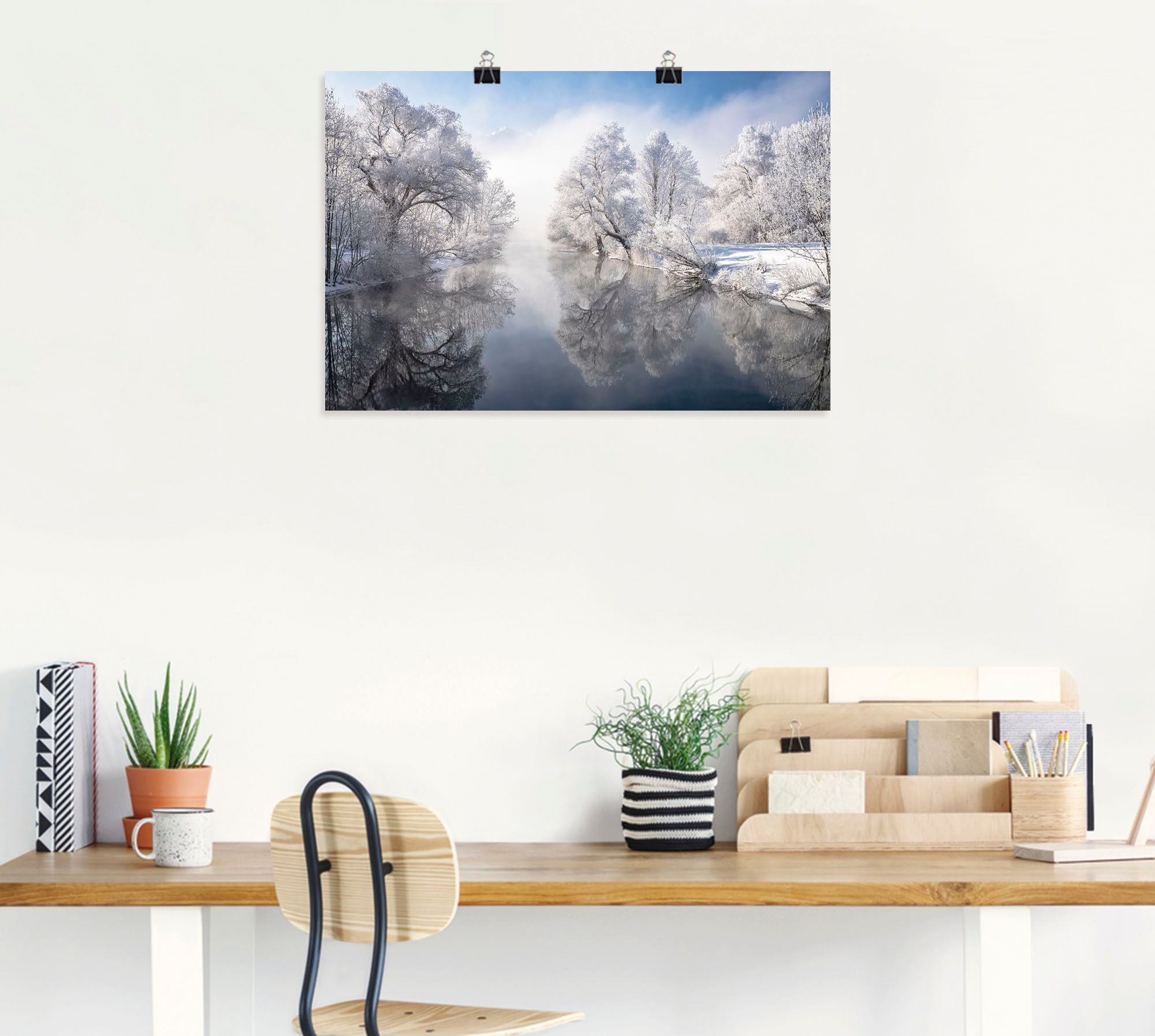 Artland Wandbild »Winter in Oberbayern«, Seebilder, (1 St.), als Leinwandbild, Poster, Wandaufkleber in verschied. Größen
