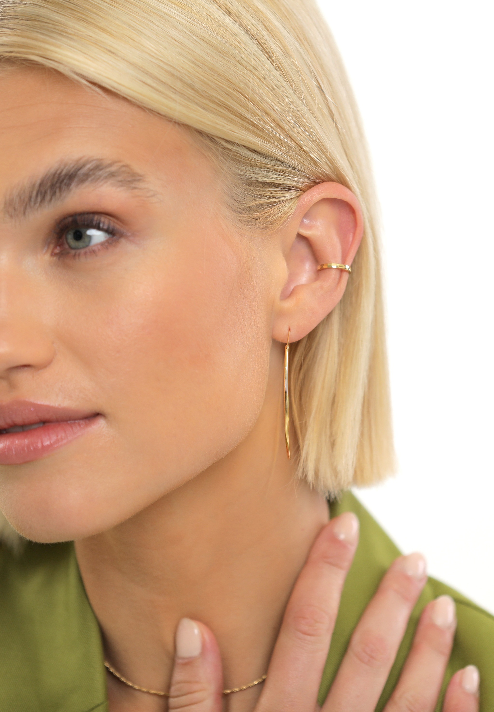 Elli Paar Creolen »Creolen Rund Basic Klassisch 925 Silber«