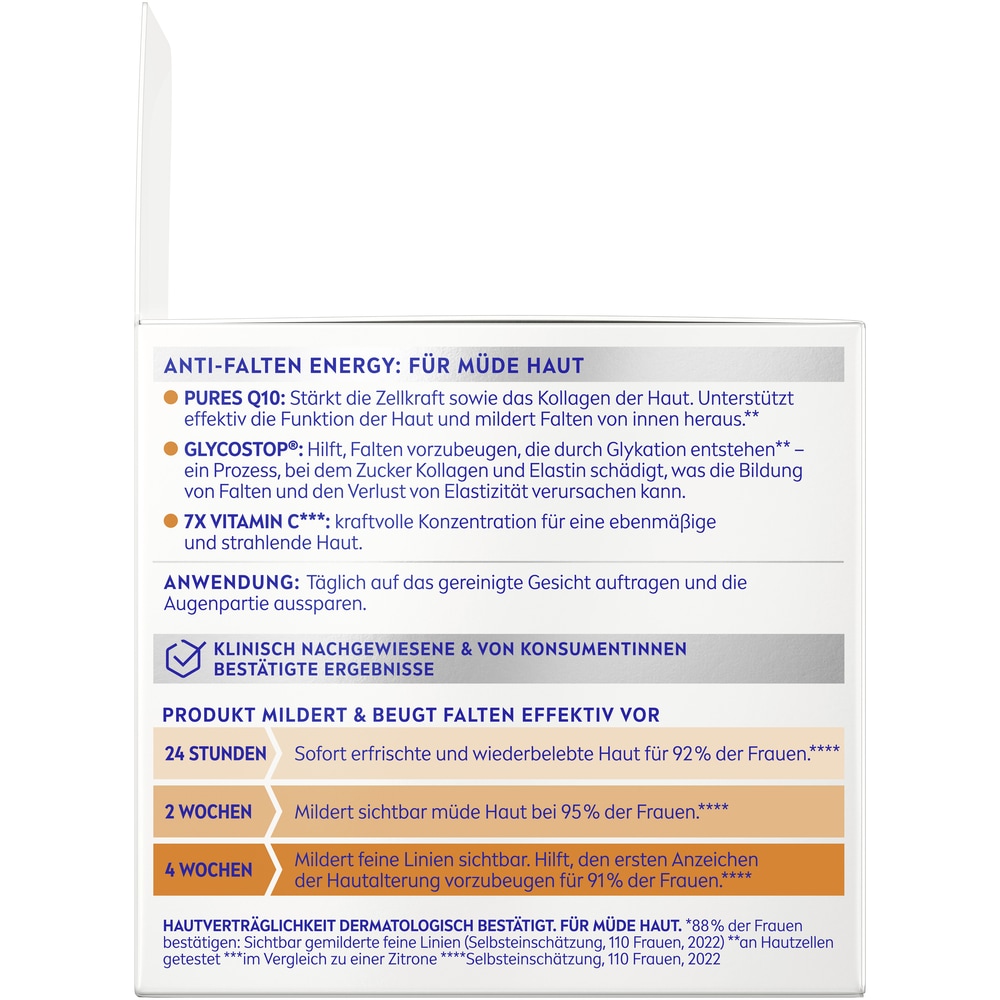 Nivea Tagescreme »Q10 Anti-Falten Energy Tagespflege LSF 15« 24h Feuchtigkeit für strahlendes, gesundes Hautbild