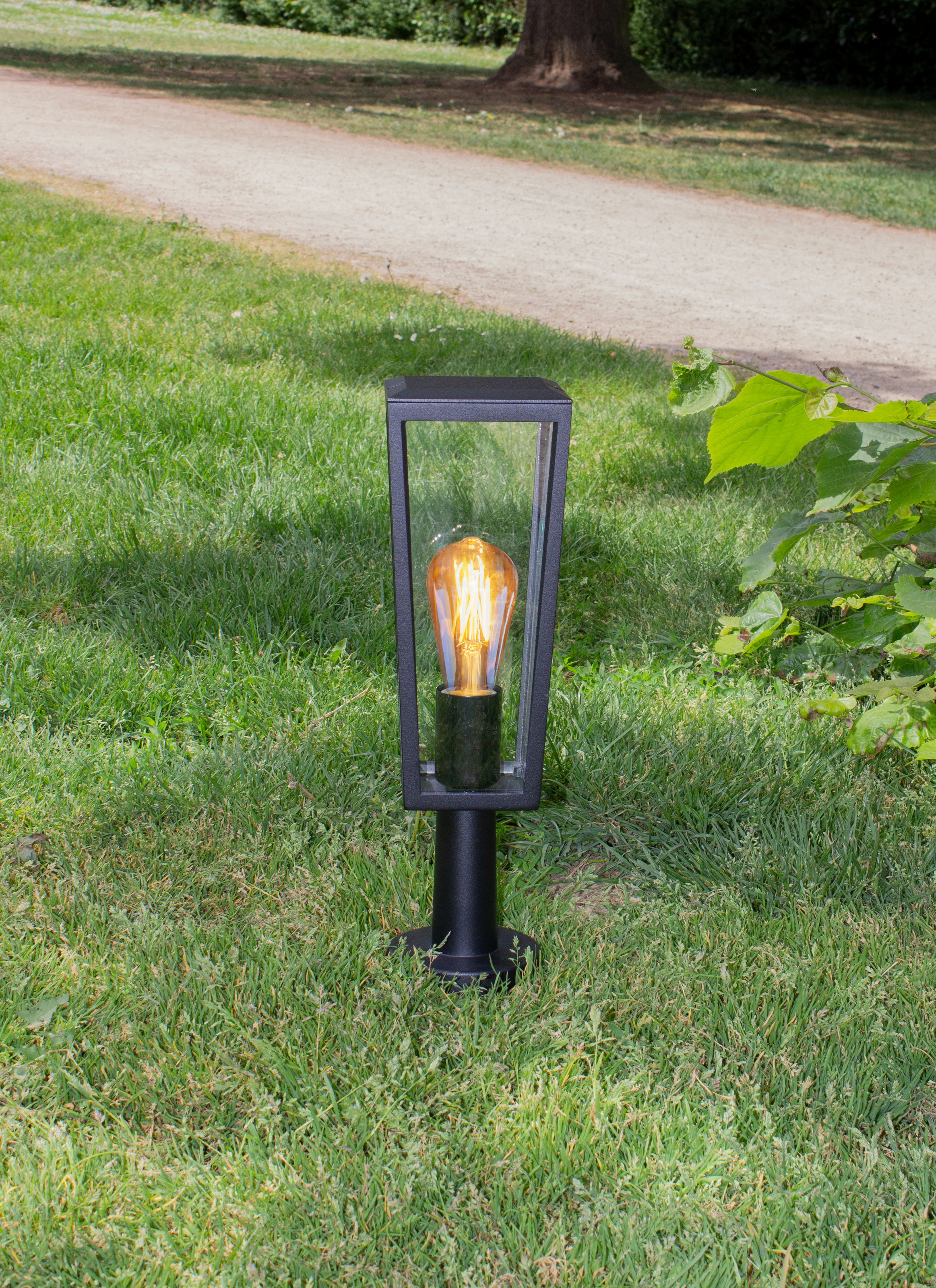 LUTEC Außen-Stehlampe »Aussensockelleuchte PINE«, 1 flammig, Leuchtmittel E27 | ohne Leuchtmittel