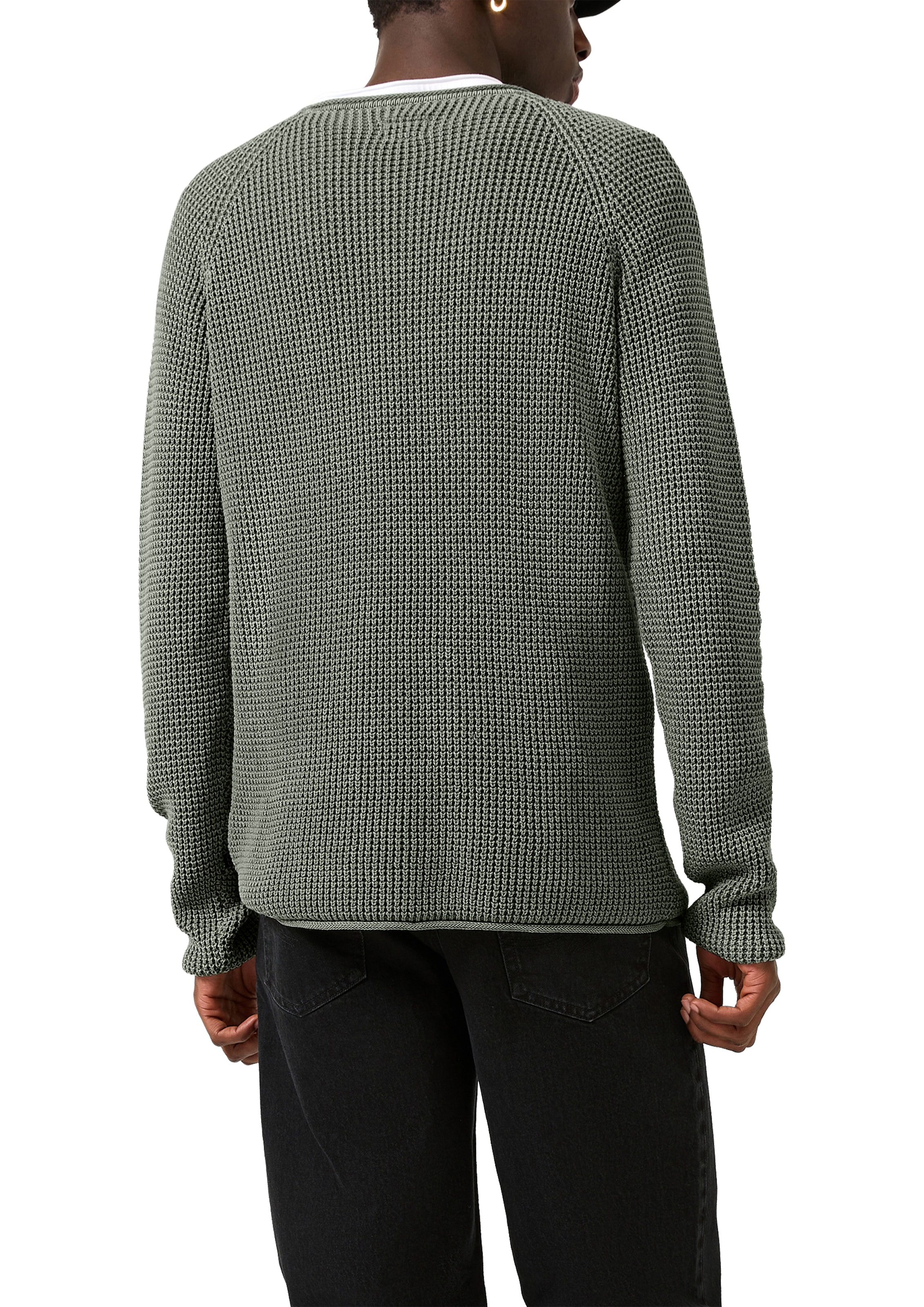 QS Strickpullover Winterpullover in Strick-Optik und Rundhals