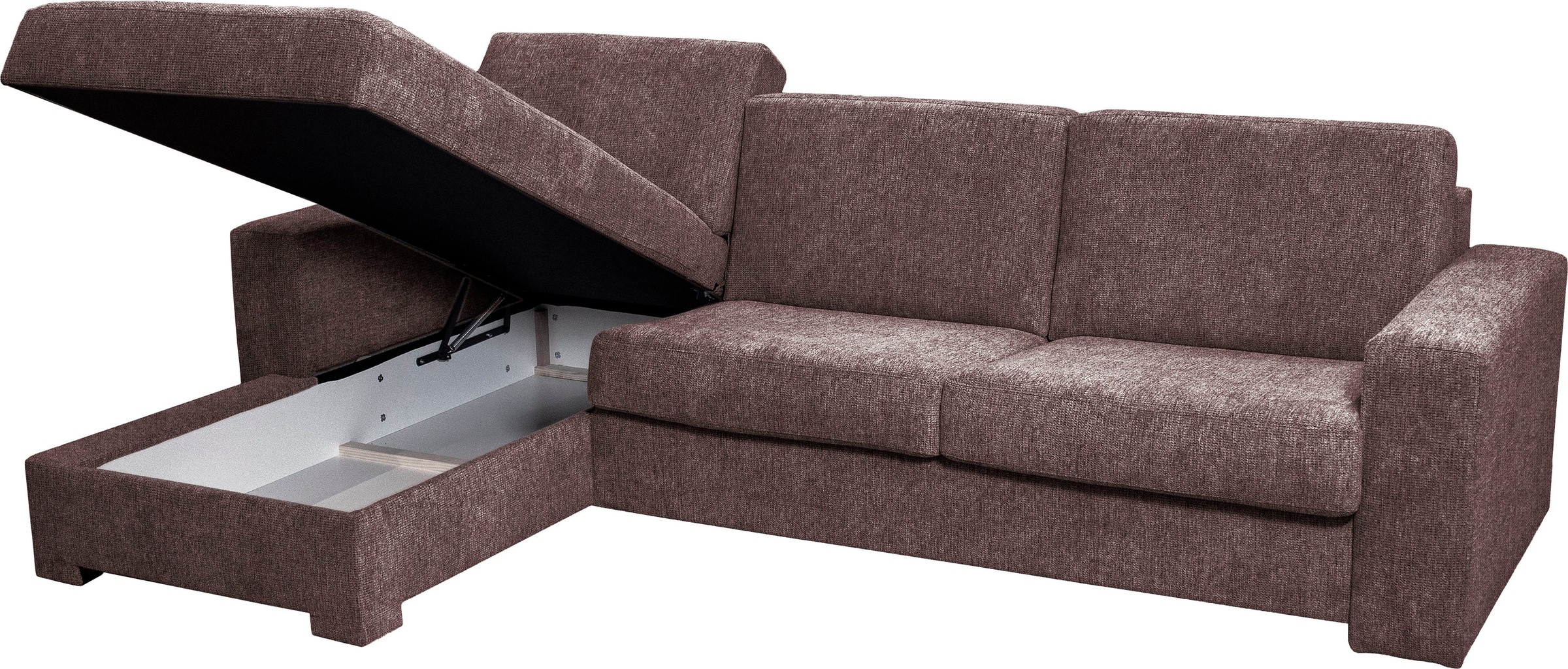 Home affaire Ecksofa Roma "L" Dauerschlaffunktion, mit Unterfederung, Matratzenhöhe 14cm, Liegemaße ca 163x198 cm, L-Form