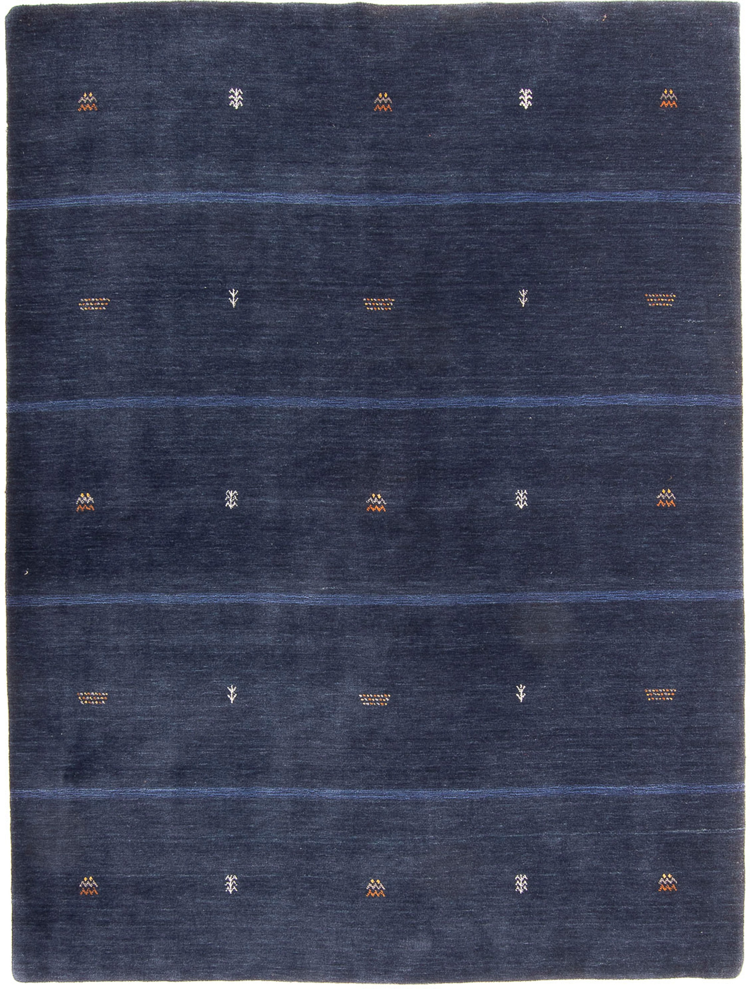 morgenland Wollteppich »Gabbeh - Loribaft Softy - 240 x 174 cm - dunkelblau günstig online kaufen