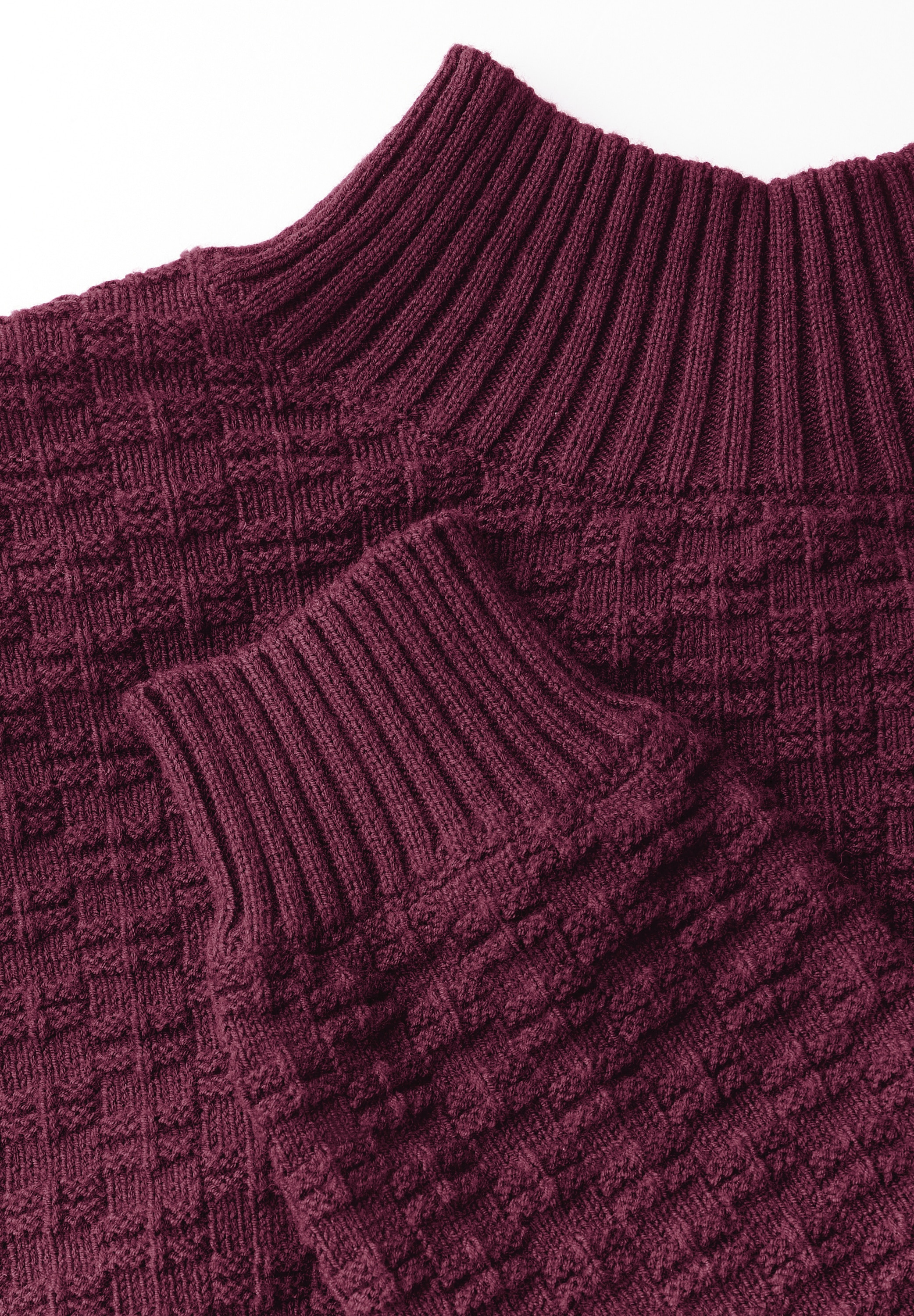 STREET ONE Rollkragenpullover, mit Struktur