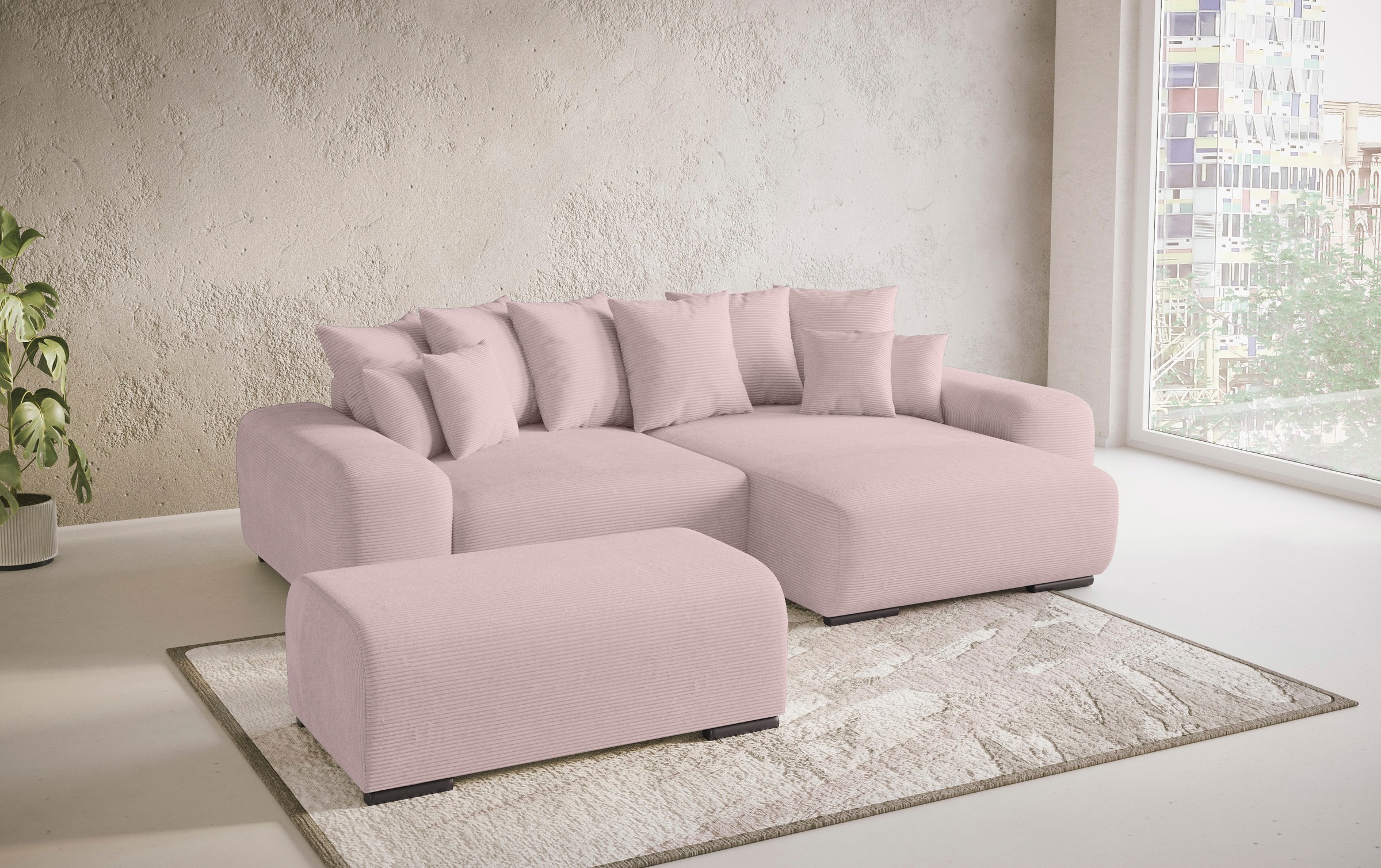 Mr. Couch Hockerbank »Sundance«, Mit DuraSpring-Taschenfederkern bis 140 kg belastbar