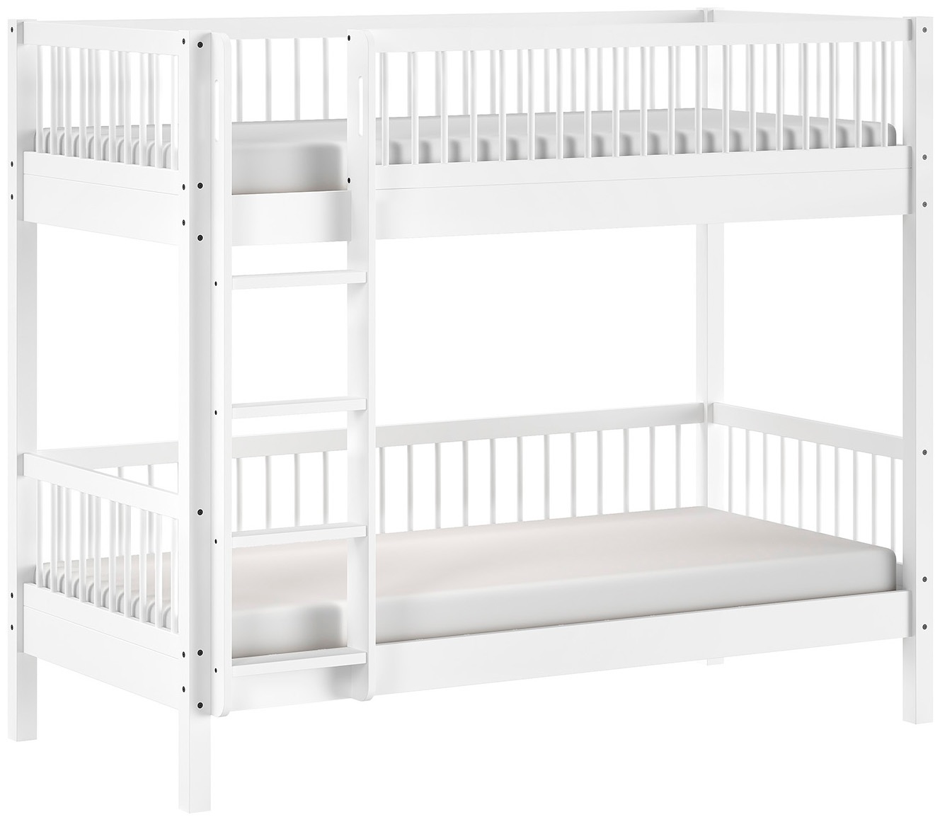 Home affaire Etagenbett »Forrest, rückbaubar zu 2 Einzelbetten, Made in Europe«, (B/H/T ca: 207,5x175,4x104,9 cm, wahlweise aus Eiche oder Buche), stabil und hochwertig gebaut, Ausf. geölt oder weiß