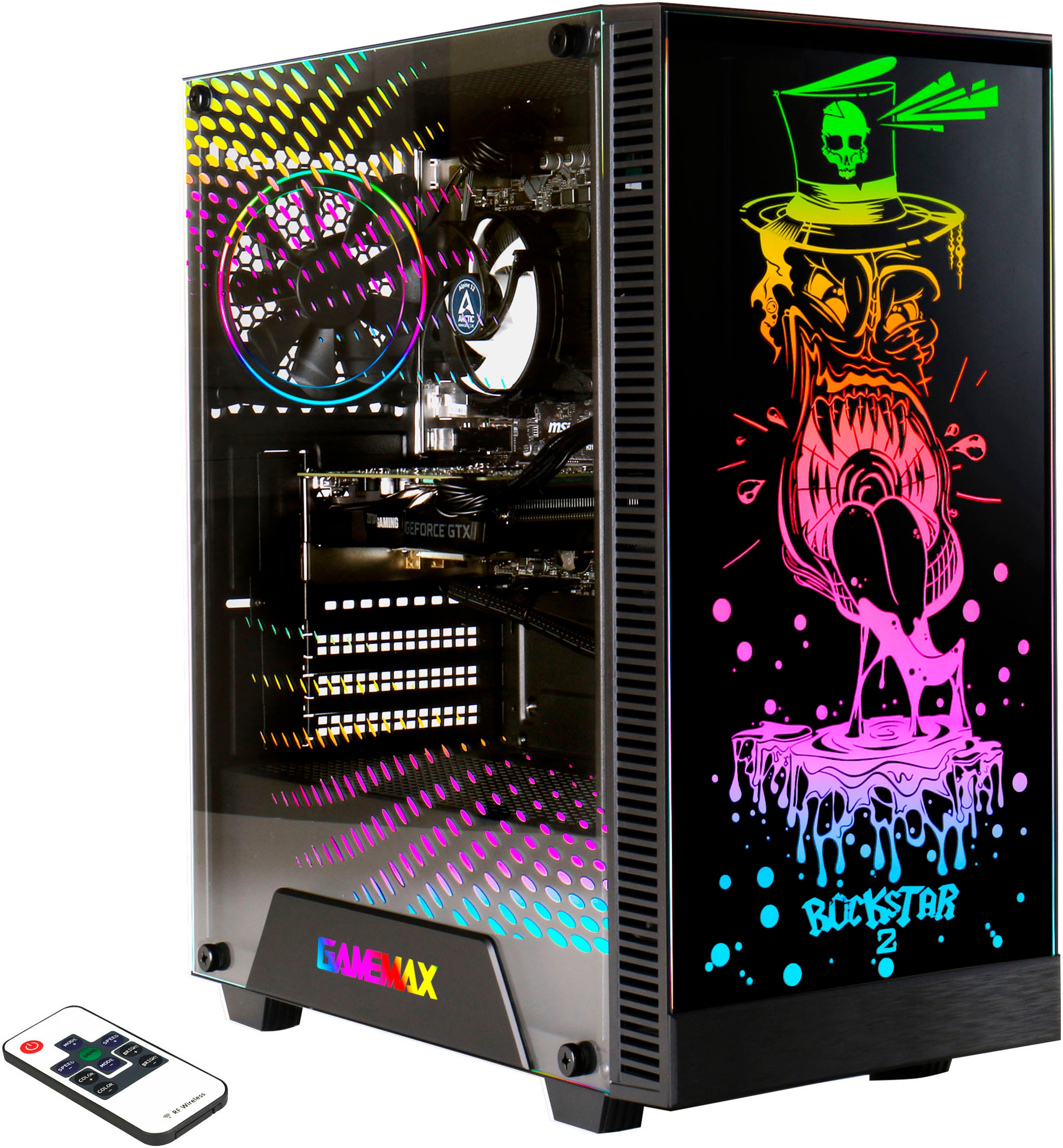 Hyrican PC-Komplettsystem »MegaDeal Gaming-PC-Set Rockstar«, Windows 11 + MSI PRO MP273A Monitor, 69cm (27") + Maus & Tastatur