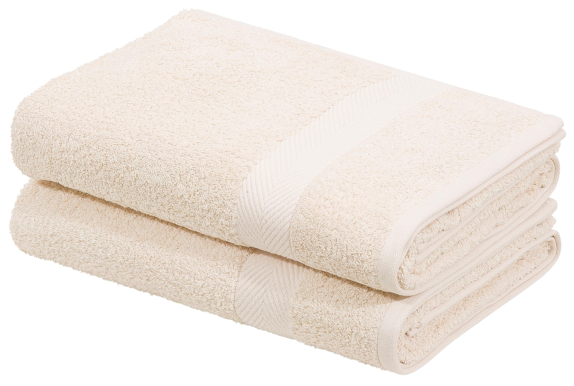 my home Duschtücher »Eva«, (2 St., 2er Set Badetücher 70 x 140 cm), Premium-Qualität 550g/m², flauschig, Handtuchset aus 100 % Baumwolle