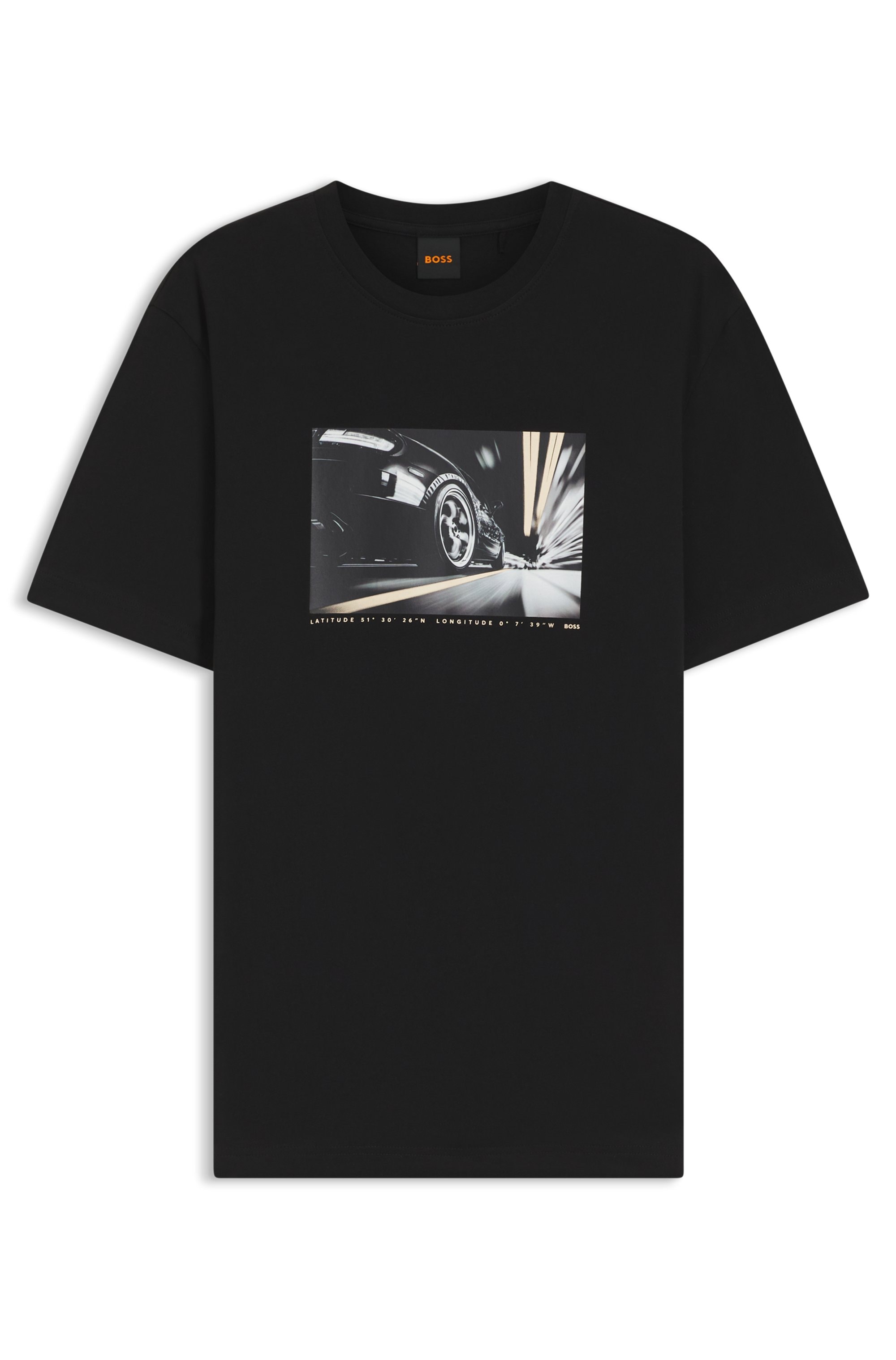 BOSS ORANGE T-Shirt »Te Motors Regular Fit« Fotodruck, reine Baumwolle, Regular Fit