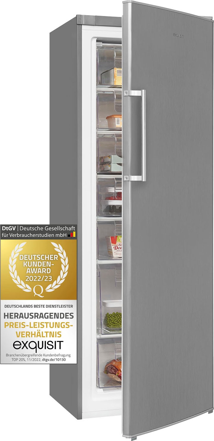 7. Bild von exquisit Gefrierschrank »GS280-H-040E«, 173 cm hoch, 60 cm breit, 242 L Volumen, 4 Sterne Gefrieren