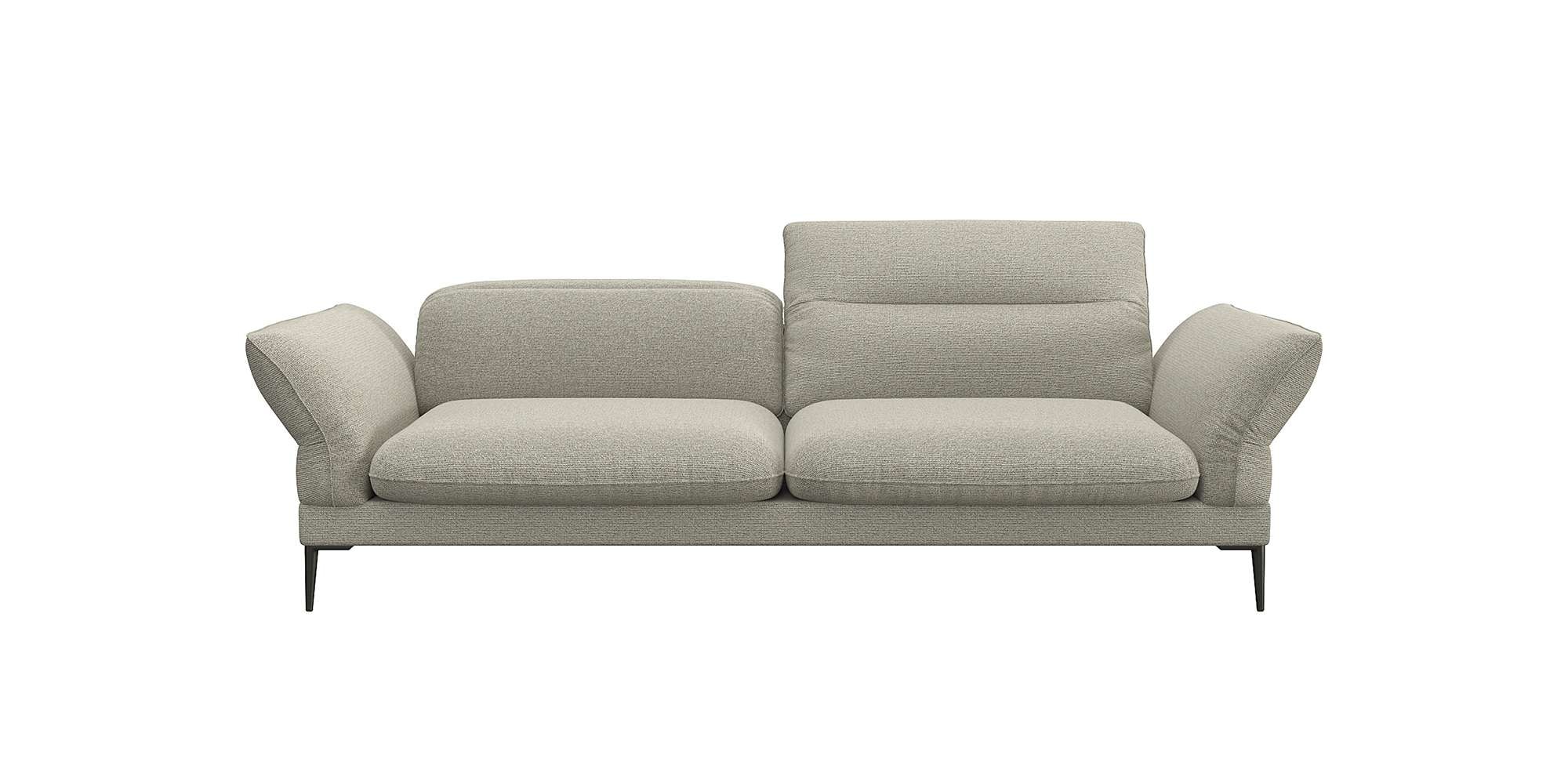 FLEXLUX 3-Sitzer »Salino, Funktionssofa, Relaxsofa«, Sofa mit Arm- und Kopfteil-Verstellungen, Kaltschaum & Stahl-Wellen