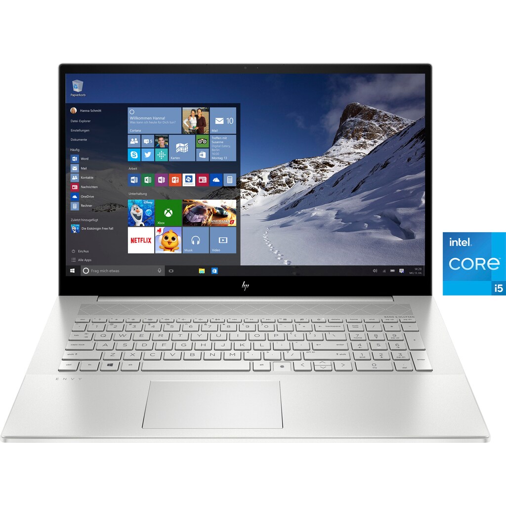 HP Notebook »17-cg1255ng«, 43,9 cm, / 17,3 Zoll, Intel, Core i5, GeForce MX450, 512 GB SSD