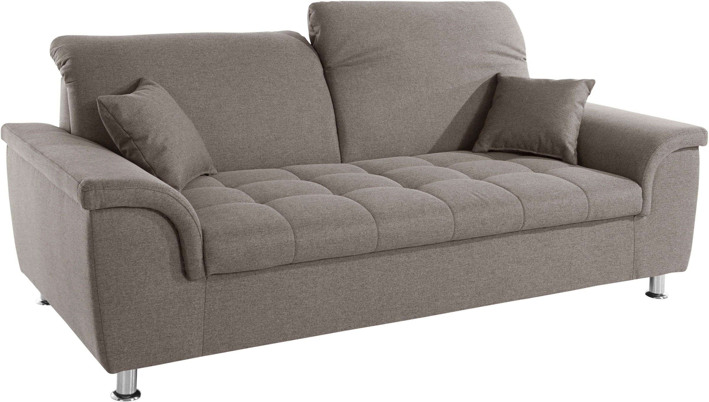 DOMO collection 2,5-Sitzer »Franzi«, wahlweise mit Kopfteilverstellung, inklusive Zierkissen