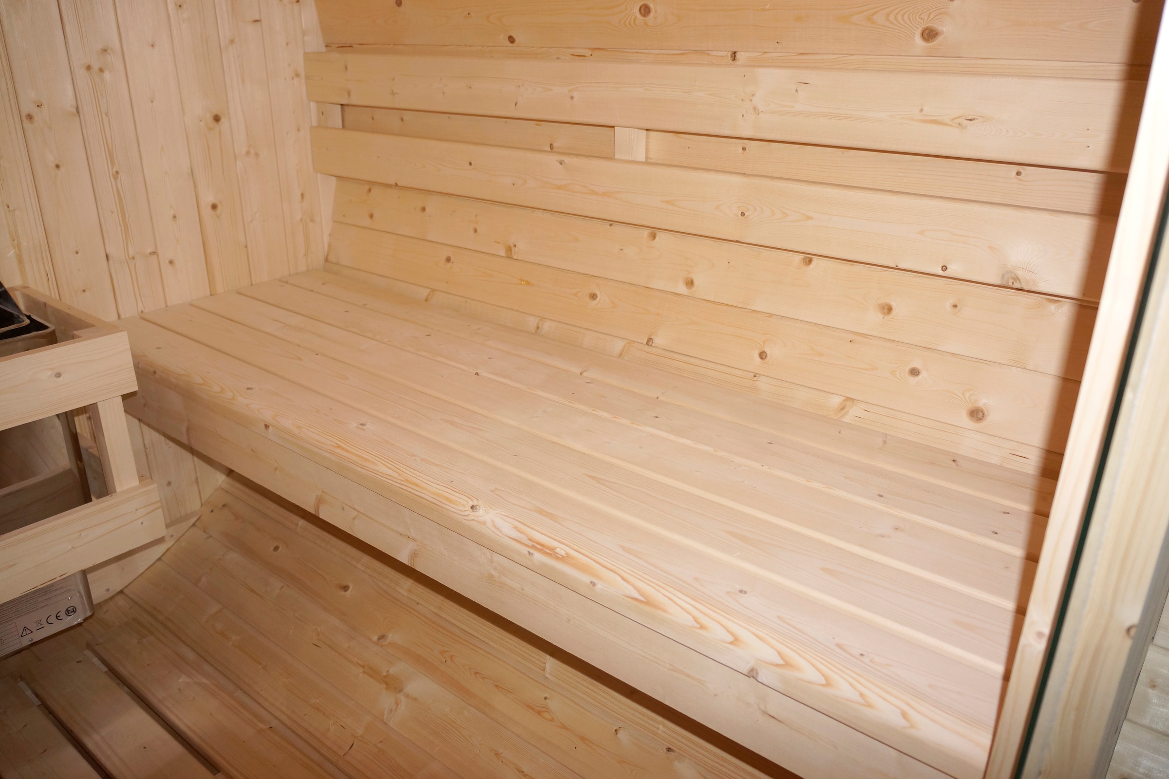 Sanotechnik Fasssauna »»TROMSÖ L«« geeignet für 4 Personen, Fichetnholz