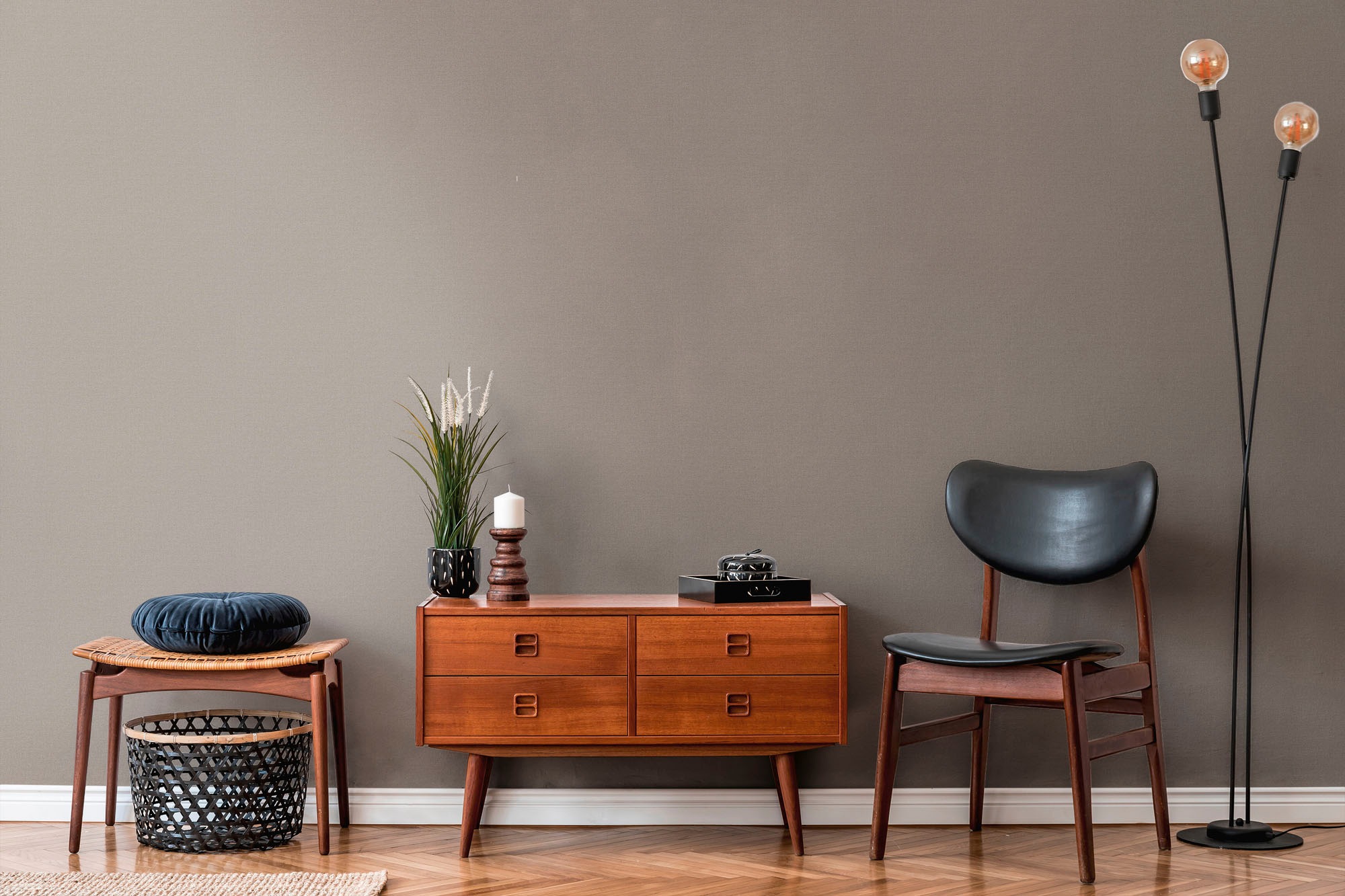 A.S. Création Vliestapete »Nara Einfarbig«, matt-gemustert-neutral, Unitapete Tapeten Wohnzimmer Schlafzimmer Küche modern Flur Design